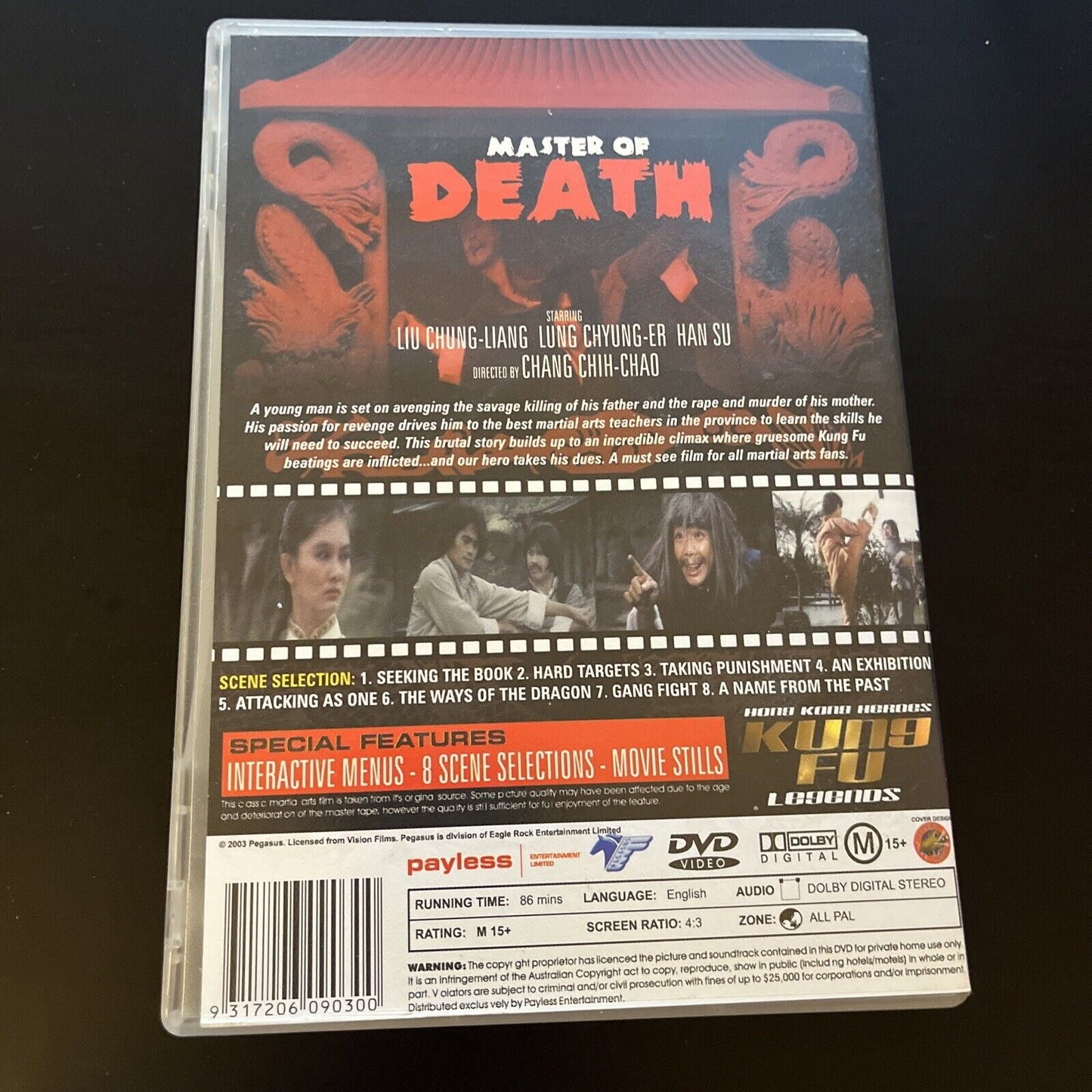 Masters of Death (DVD, 1979) Kuan-Chun Chi, Lieh Lo. All Regions