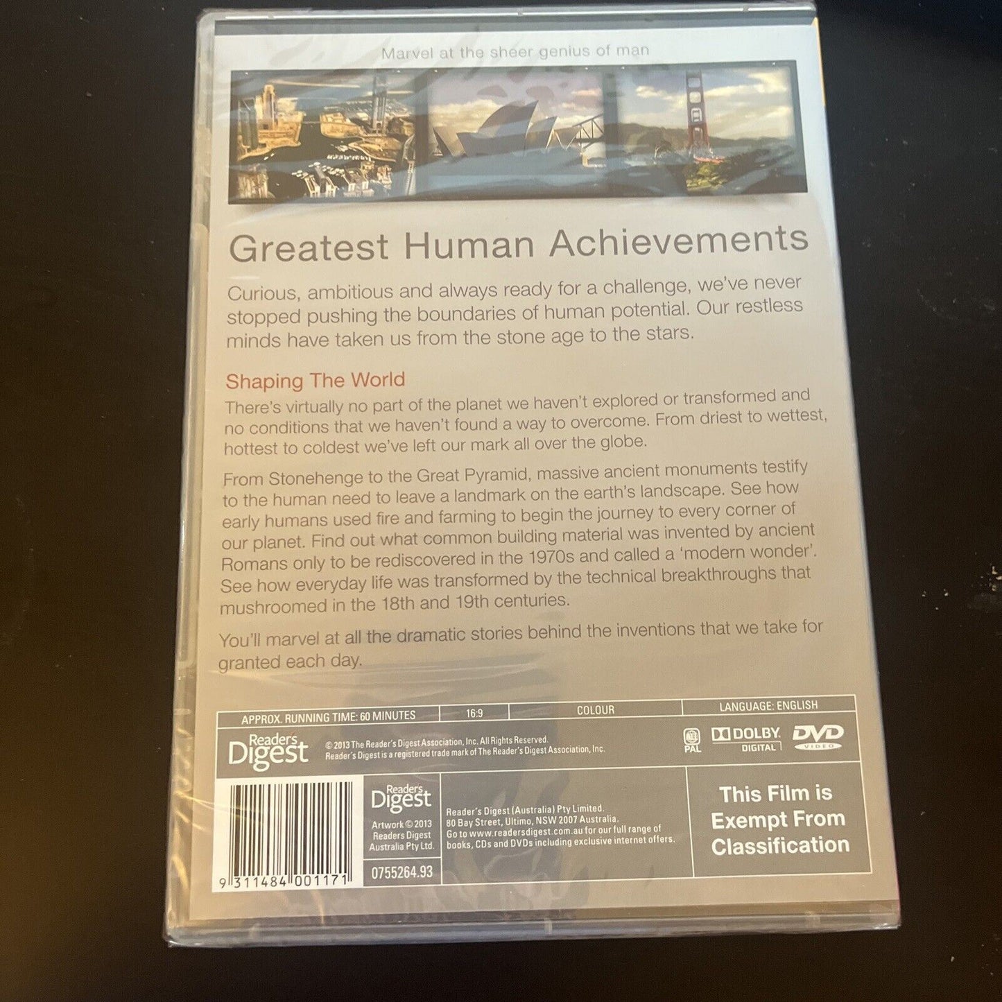 *New Sealed* Greatest Human Achievements - Shaping the World (DVD) ALL Regions