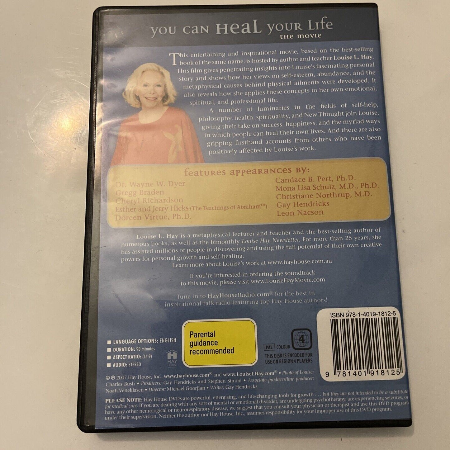 You Can Heal Your Life The Movie: Louise L. Hay & Friends (DVD, 2007) Region 4