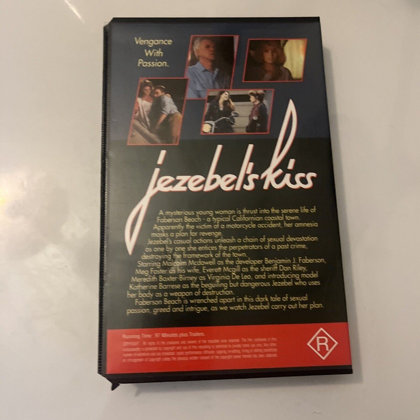 Jezebel's Kiss (VHS, 1990) Malcolm Mcdowell, PAL