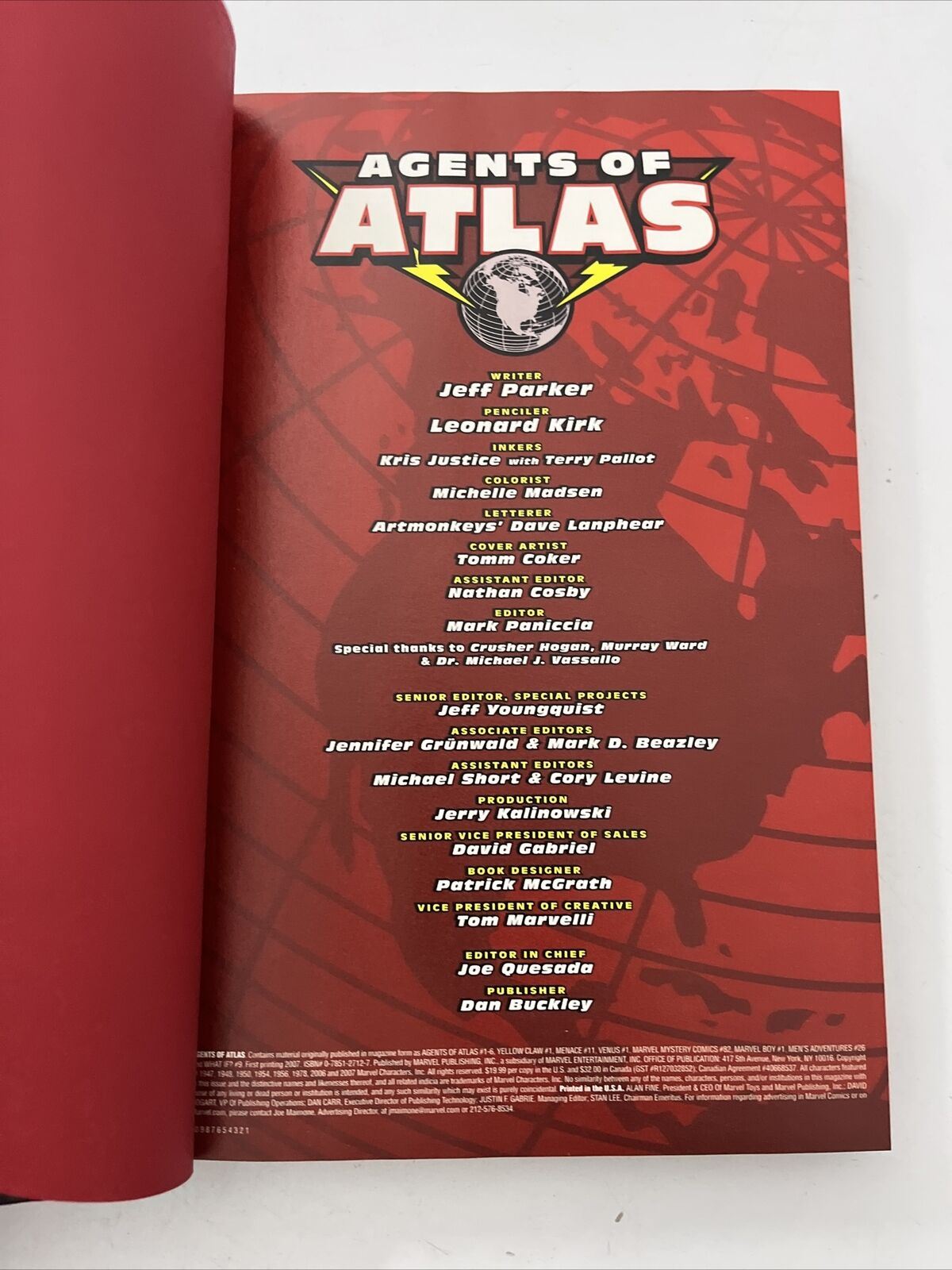 Agents Of Atlas (Hardcover Graphic Comic, 2007) Marvel Comics New Avengers