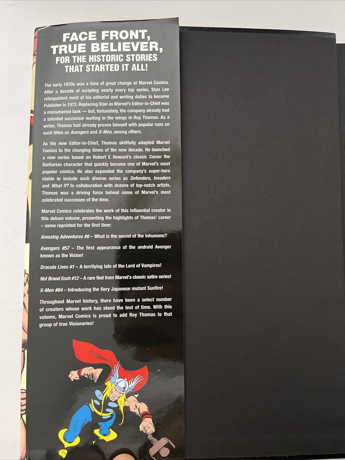 Marvel Visionaries - Roy Thomas Hardcover 1st Edition Marvel Comics