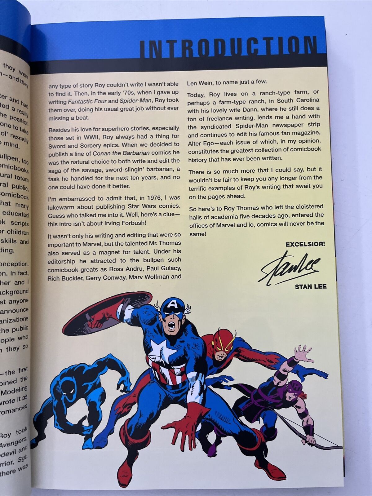 Marvel Visionaries - Roy Thomas Hardcover 1st Edition Marvel Comics