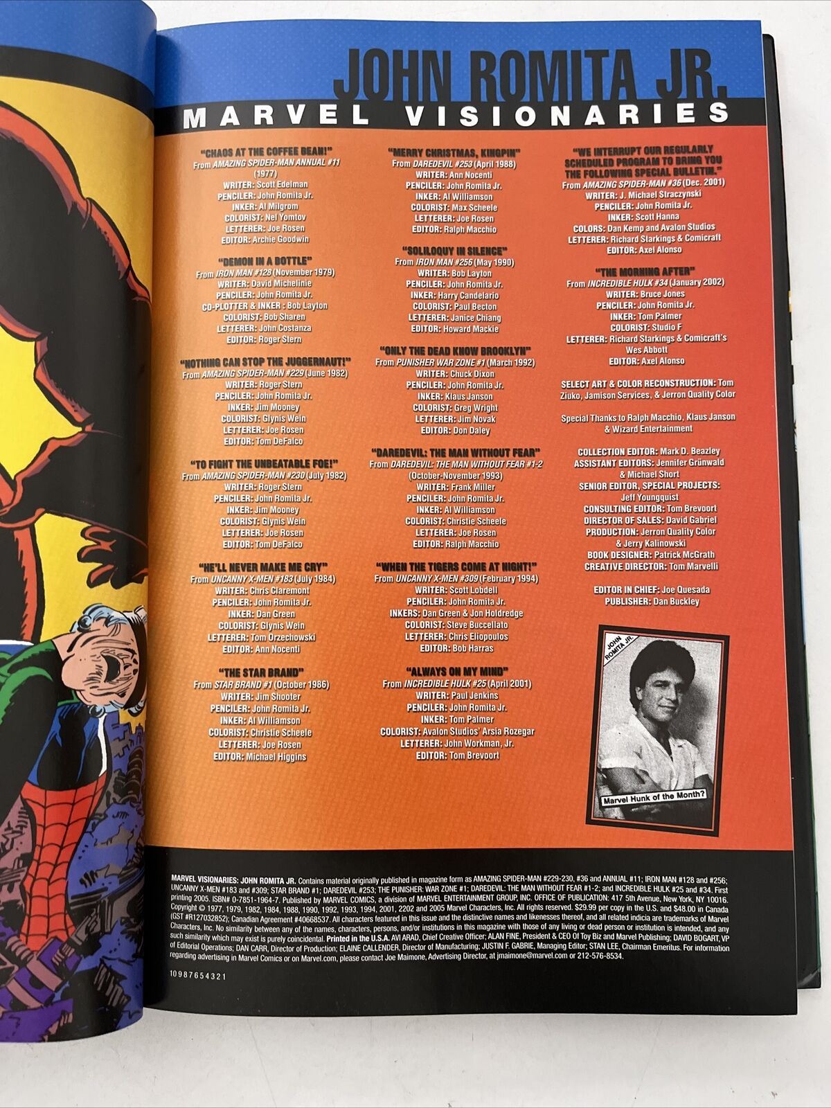 Marvel Visionaries: John Romita Jr. by J. Michael Straczynski, Frank Miller HC