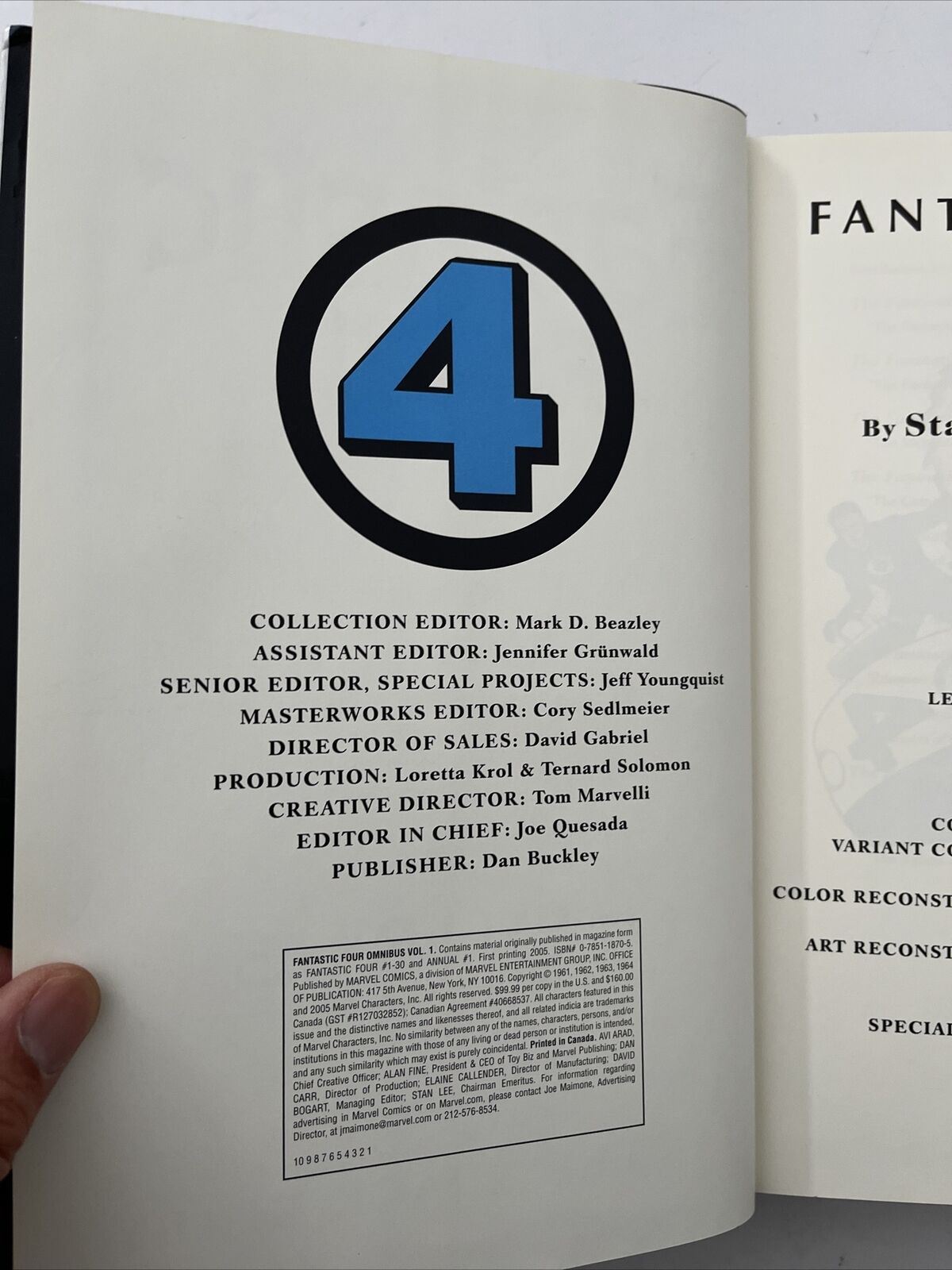 Fantastic Four Omnibus Volume 1 #1-30 Marvel Comics Hardcover
