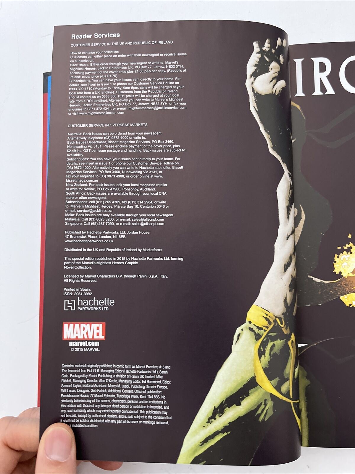 Marvel Mightiest Heroes Iron Fist Hardcover No 54