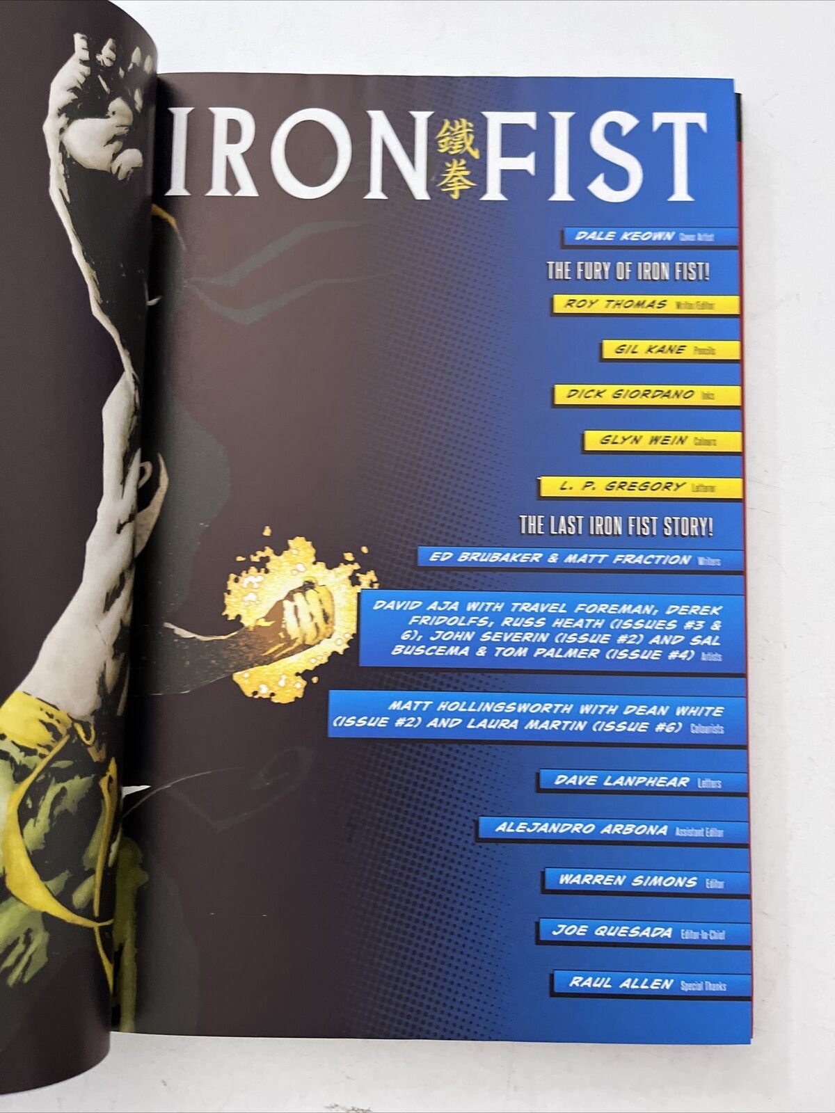 Marvel Mightiest Heroes Iron Fist Hardcover No 54
