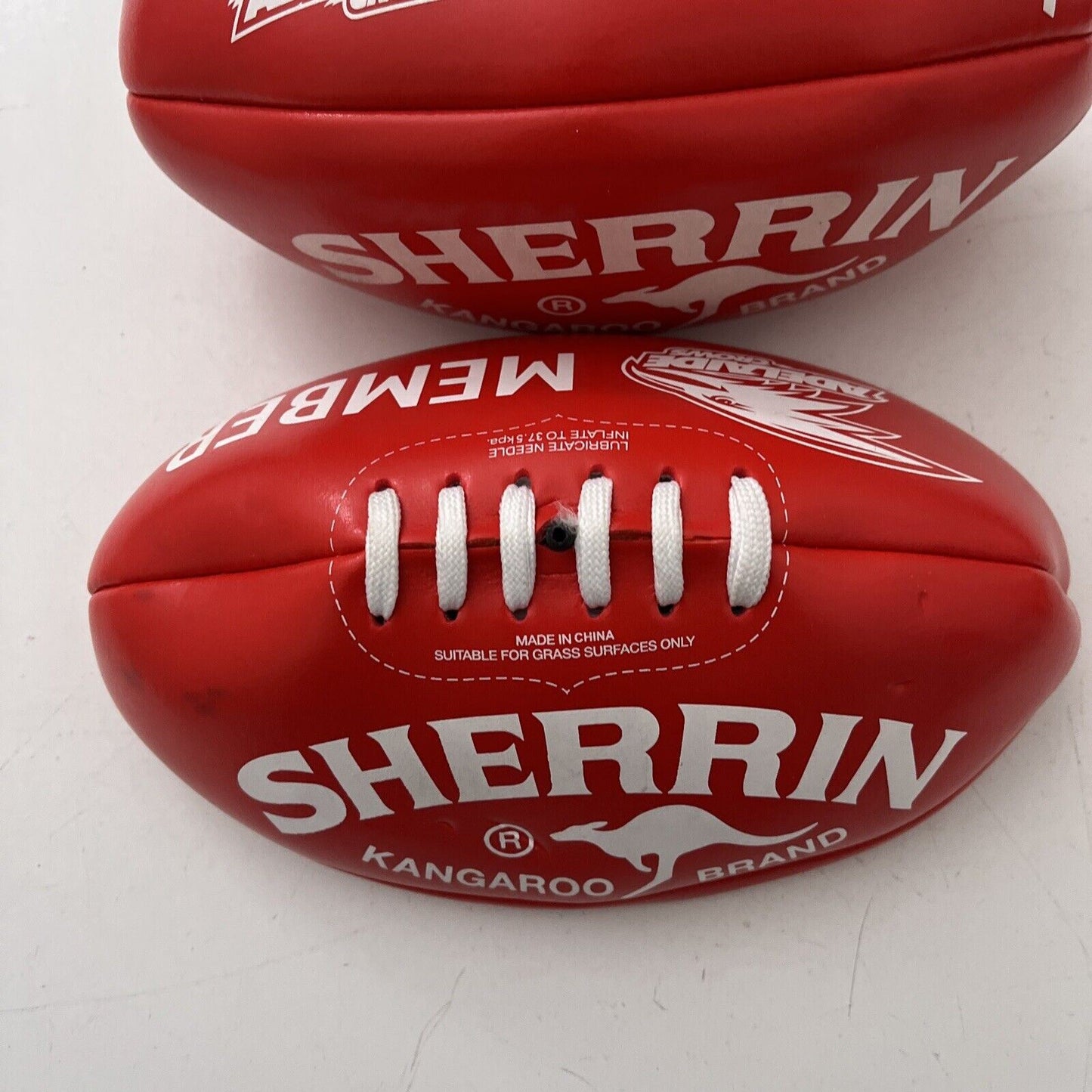 2x Adelaide Crows Member Football Sherrin