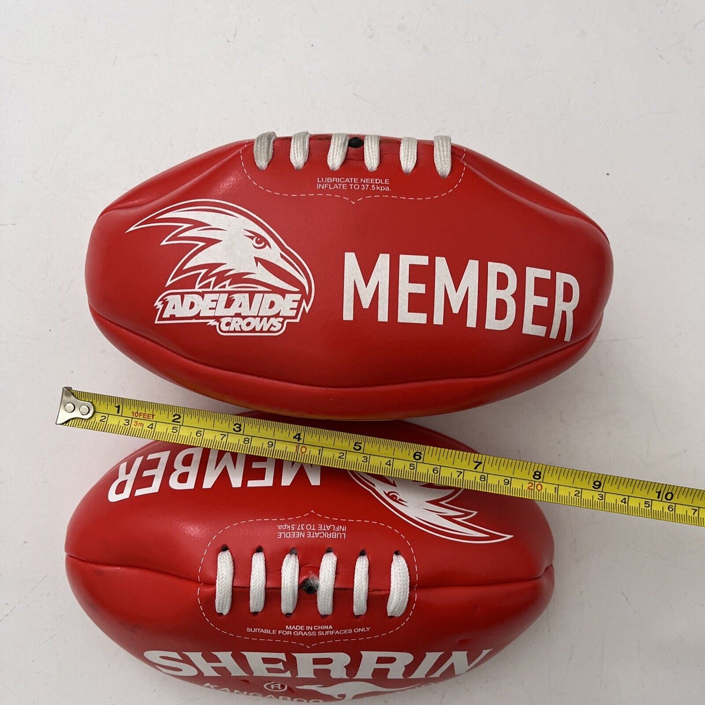 2x Adelaide Crows Member Football Sherrin