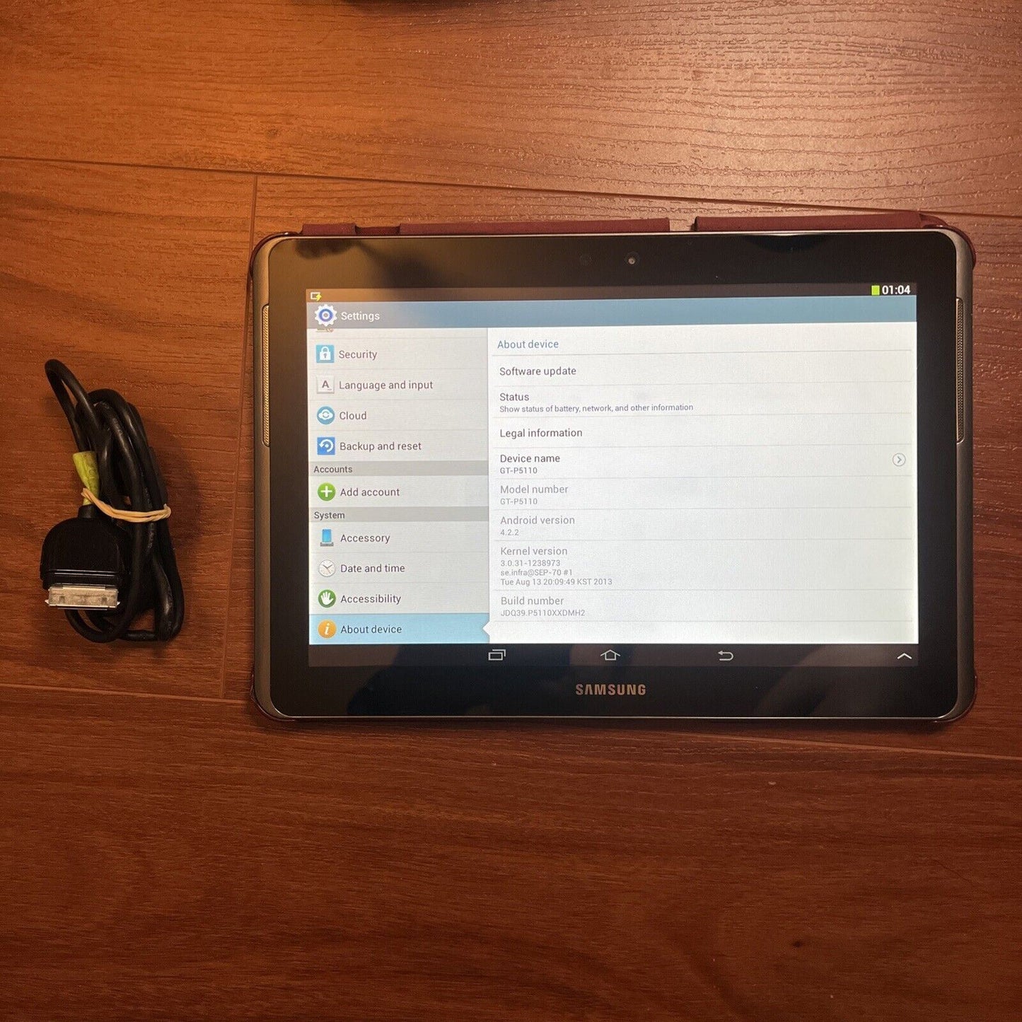 Samsung Galaxy Tab 2 10.1 Tablet with Case GT-P5110 16gb