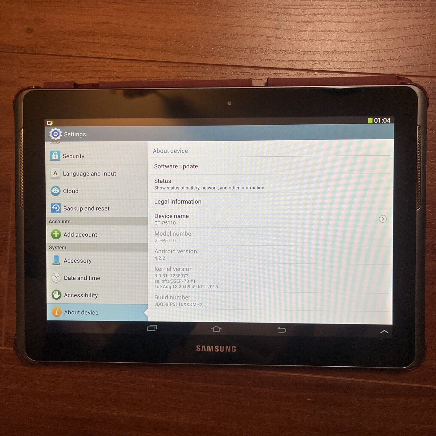 Samsung Galaxy Tab 2 10.1 Tablet with Case GT-P5110 16gb