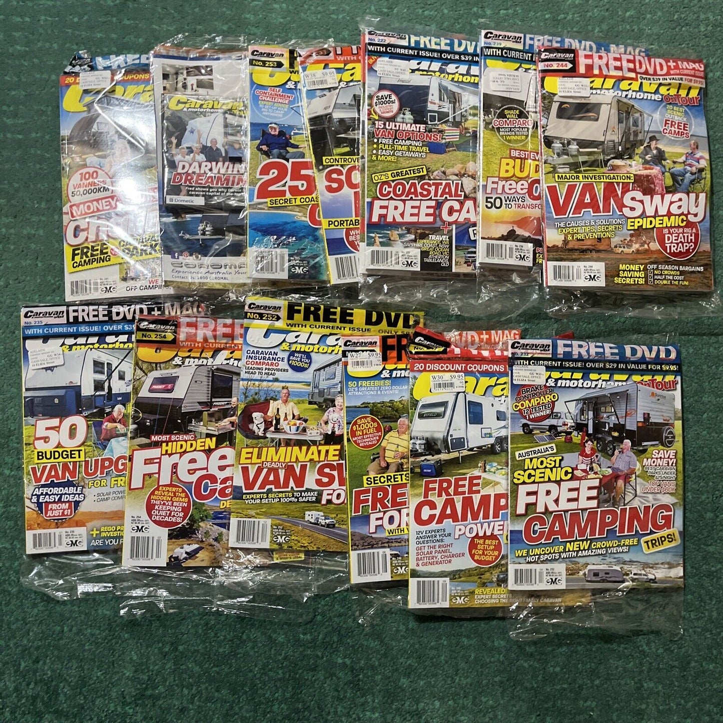 *New Sealed* 13x Caravan & Motorhome RV Magazines & DVDs