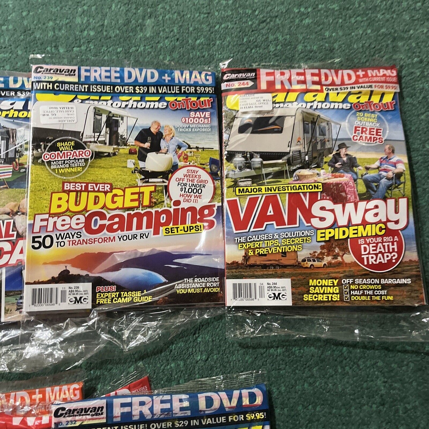 *New Sealed* 13x Caravan & Motorhome RV Magazines & DVDs