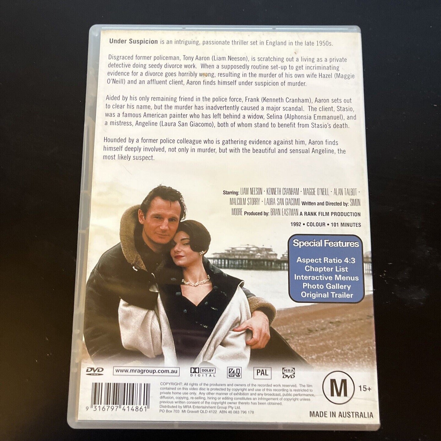 Under Suspicion (DVD, 1991) Liam Neeson, Laura San Giacomo Region 4