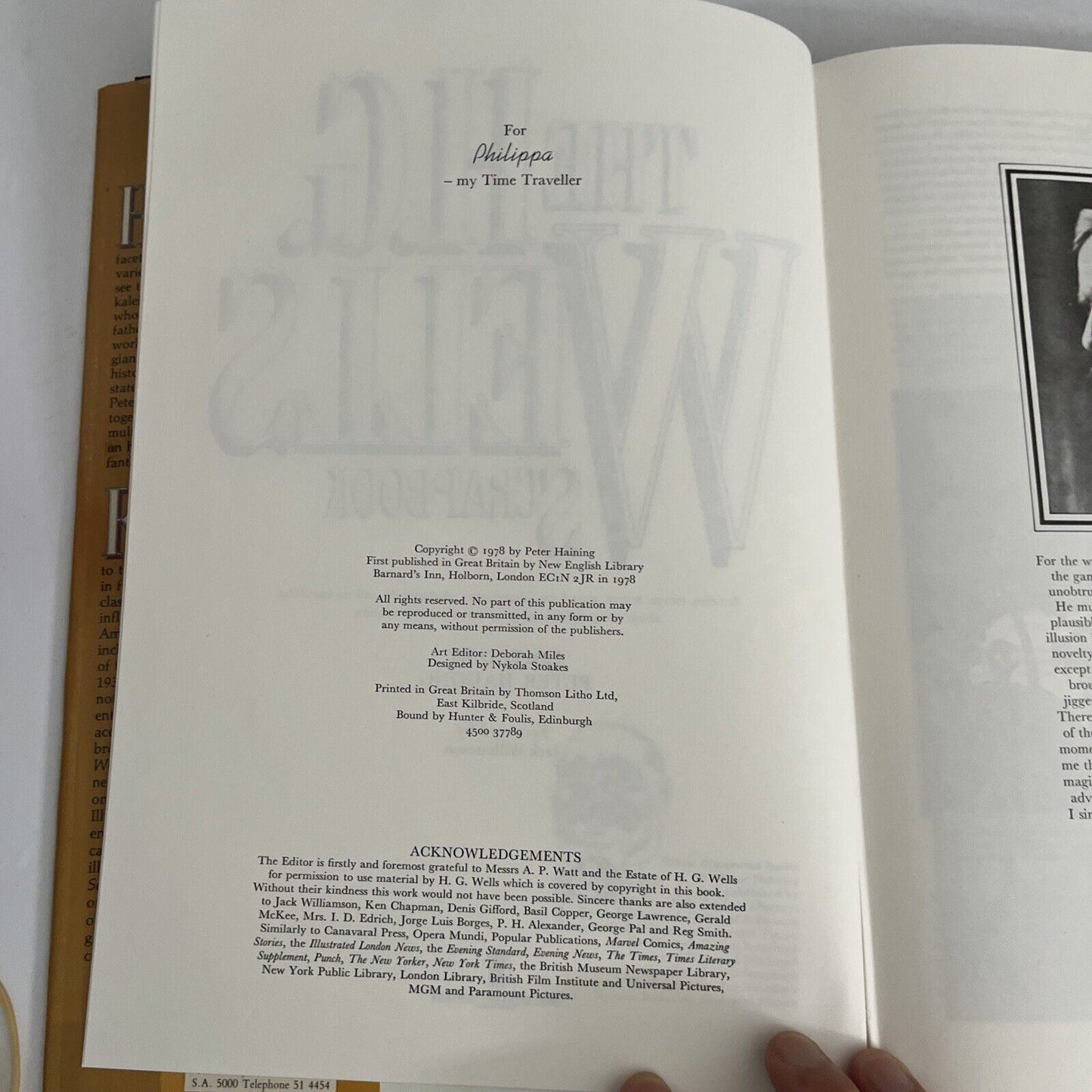 The H.G Wells Scrapbook by Peter Haining 1978