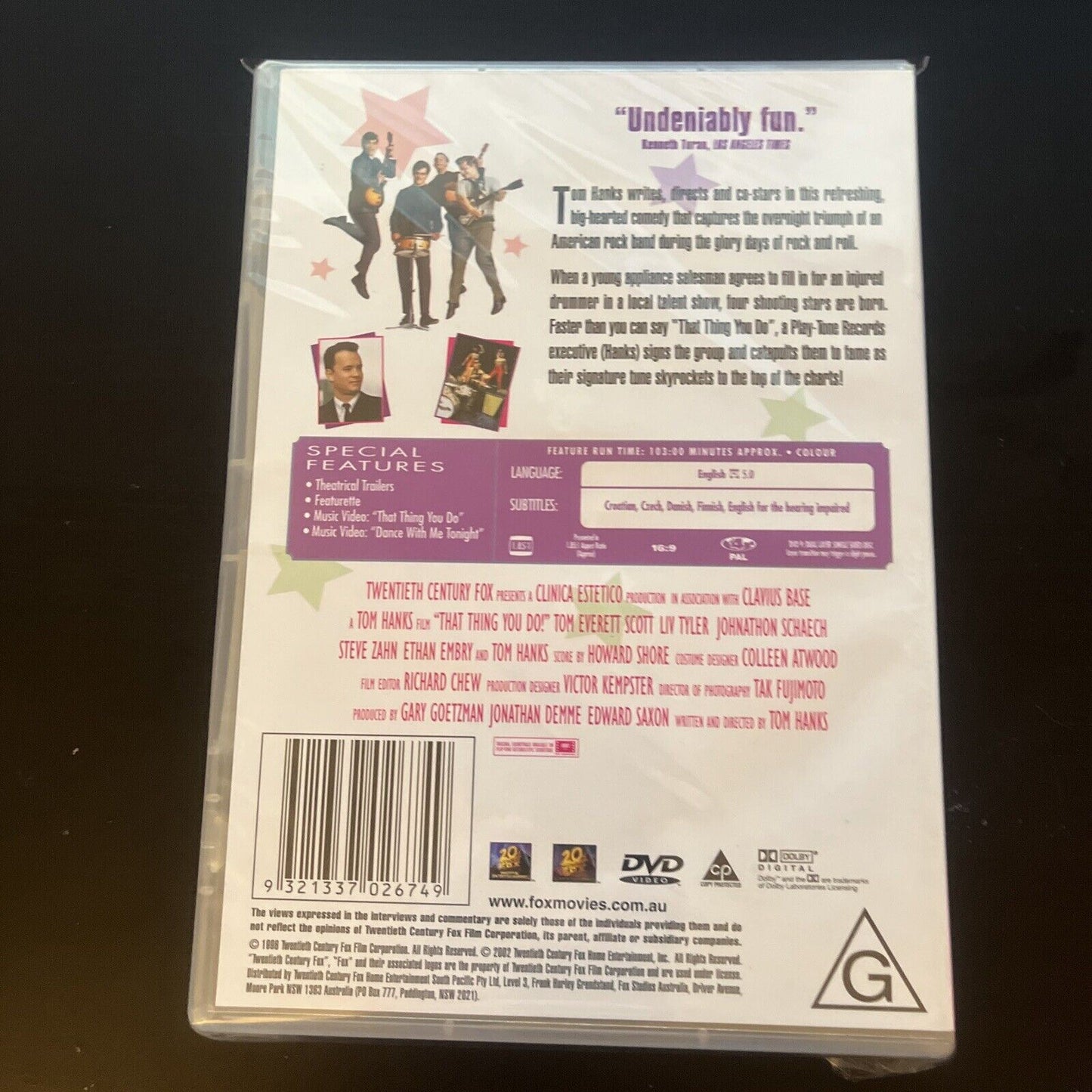 That Thing You Do (DVD, 1996) Tom Hanks, Liv Tyler NEW Region 4