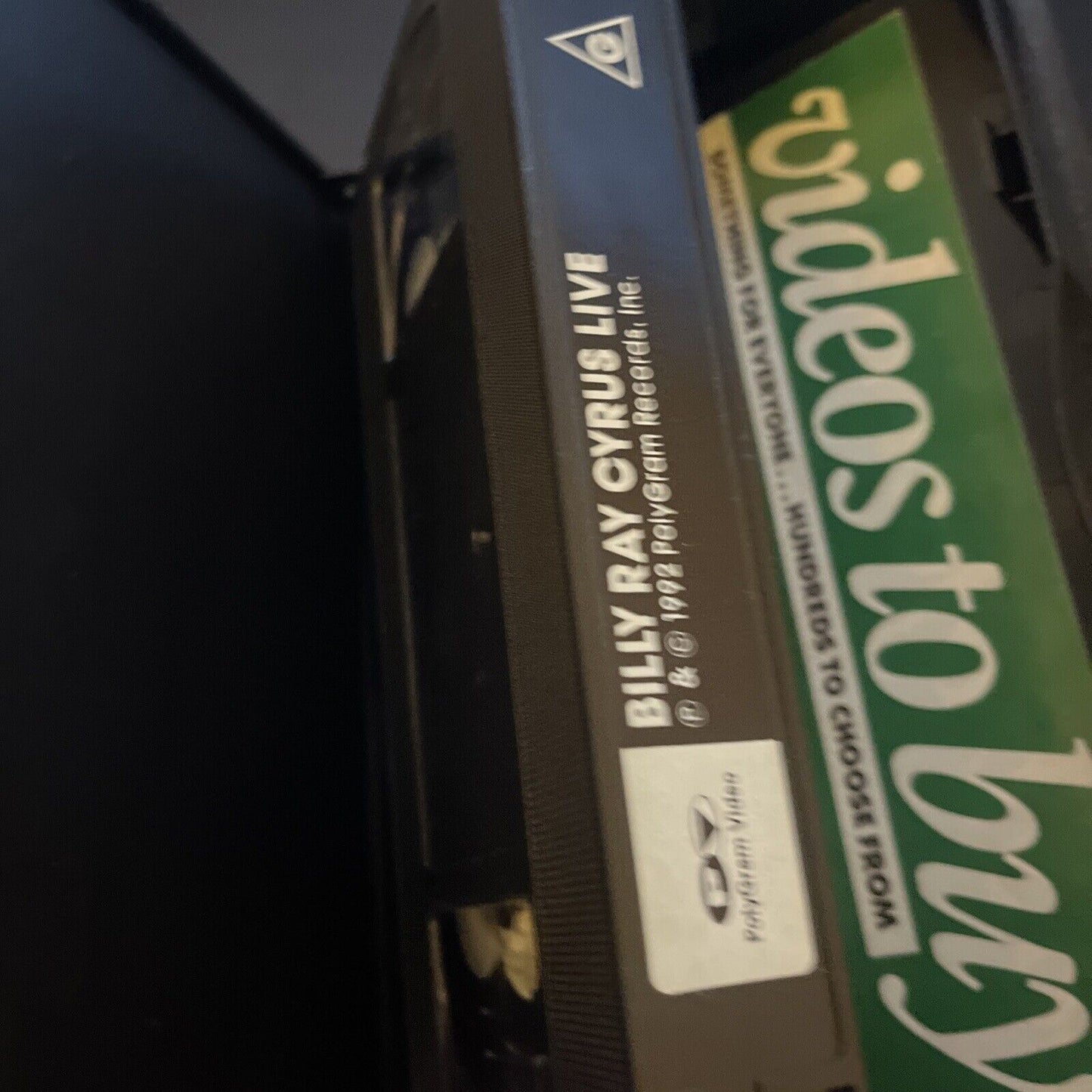 Billy Ray Cyrus LIVE on Tour (VHS, 1992) PAL Music Polygram Records