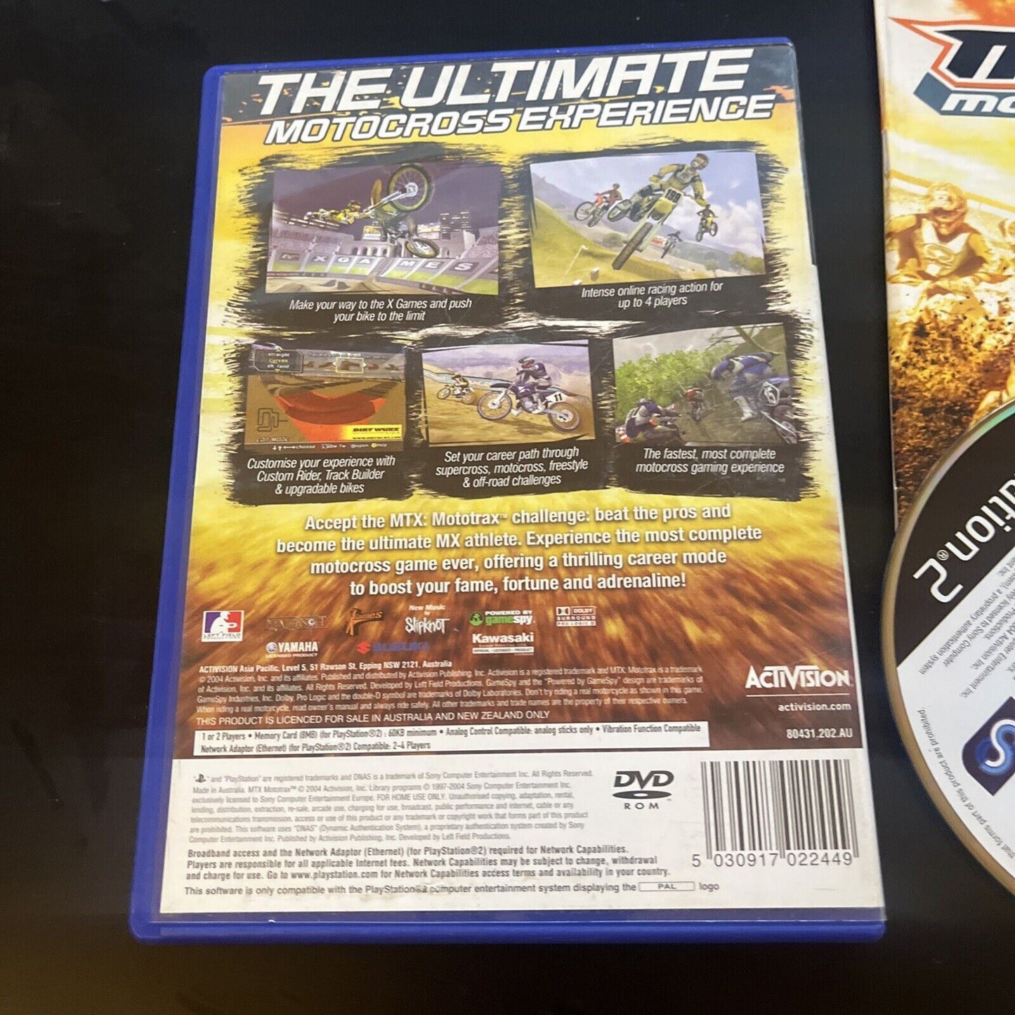 MTX Mototrax - Sony PlayStation 2 PS2 PAL Game with Manual