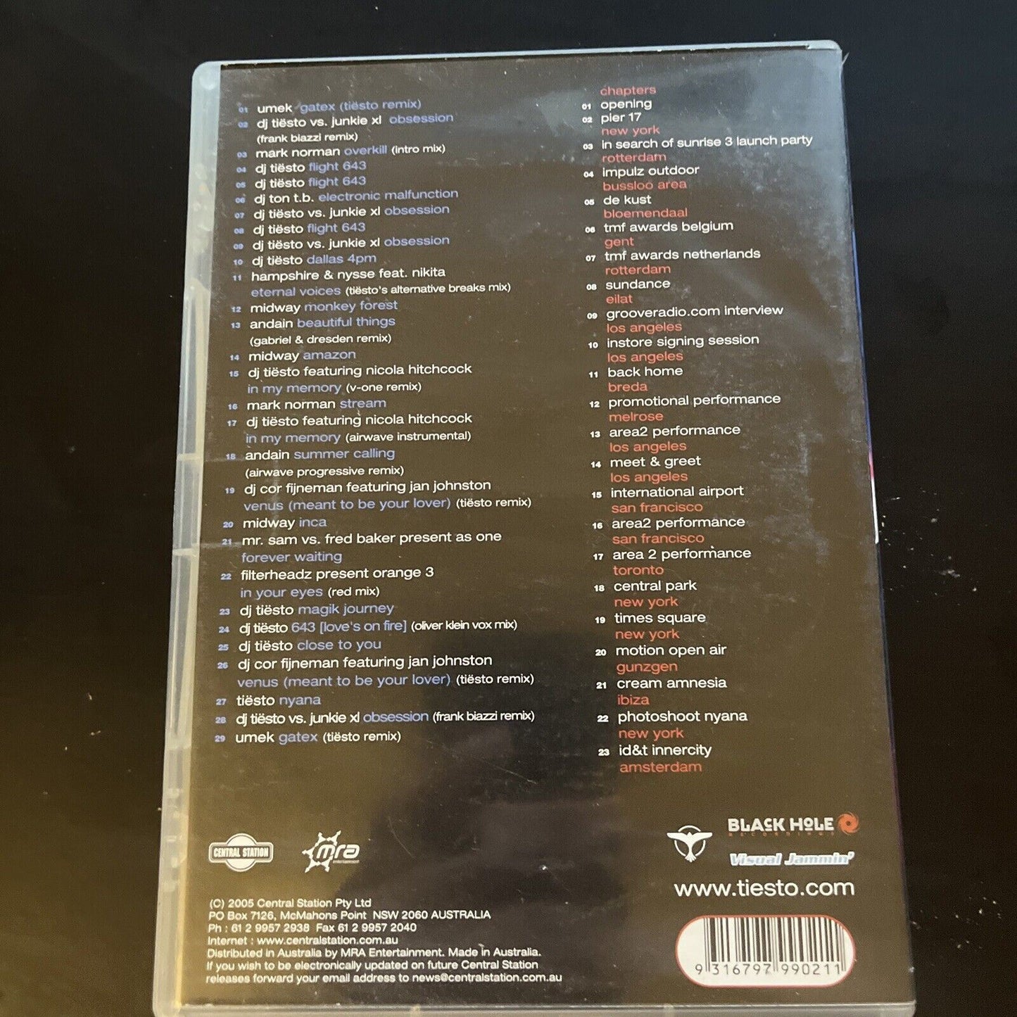 Dj Tiesto : Another Day At The Office (DVD, 2005) All Regions