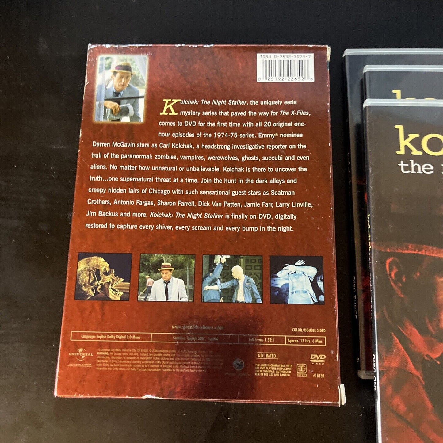 Kolchak: The Night Stalker (DVD, 1974, 3-Disc) Darren McGavin Region 1
