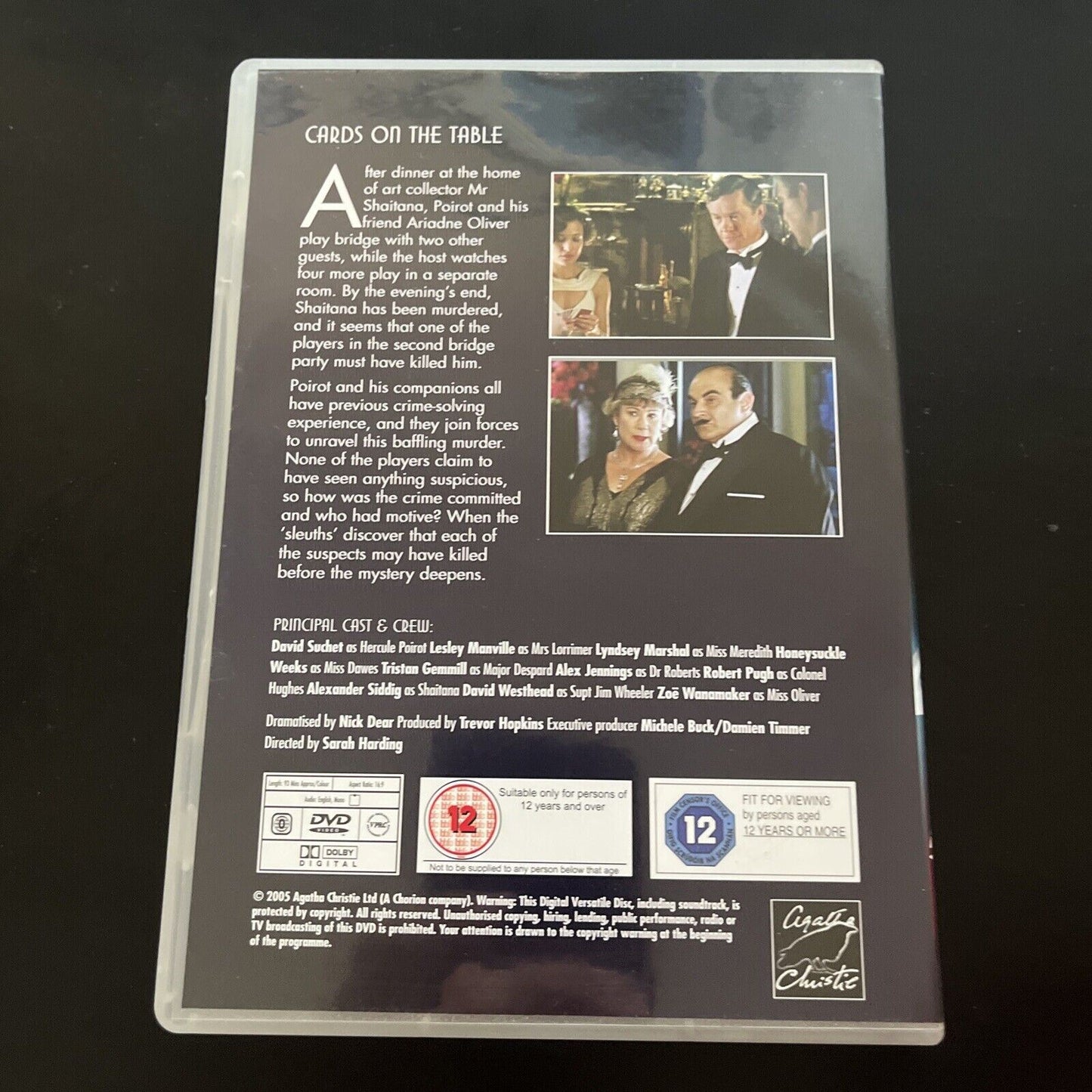 Agatha Christie - Cards On The Table (DVD, 1989) David Suchet All Regions