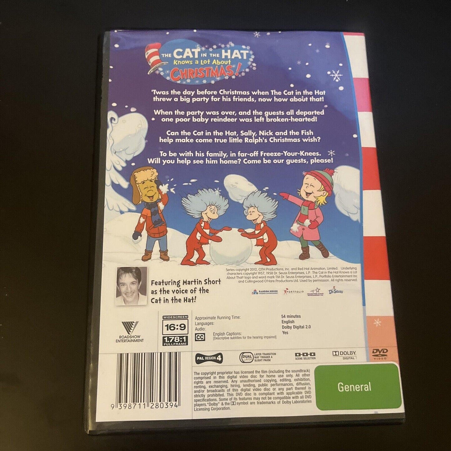 The Cat In The Hat Knows a Lot About Christmas (DVD, 2012) Region 4