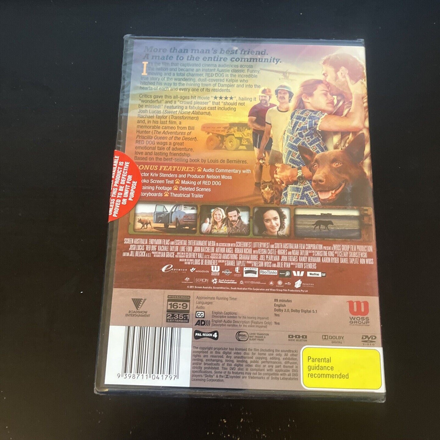 *New Sealed* Red Dog (DVD, 2011) Rachael Taylor, Josh Lucas, Region 4