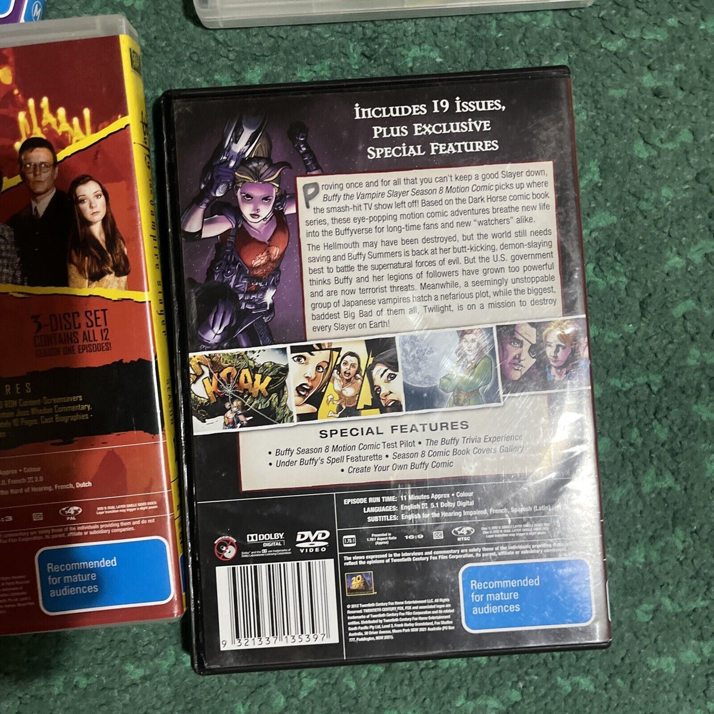 Buffy The Vampire Slayer: Series 1,2,3,4,5,6,7 & 8 Motion Comic DVD Region 4