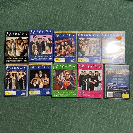 Friends - Complete Season 1,2,3,4,5,6,7,8,9,10 DVD Region 4