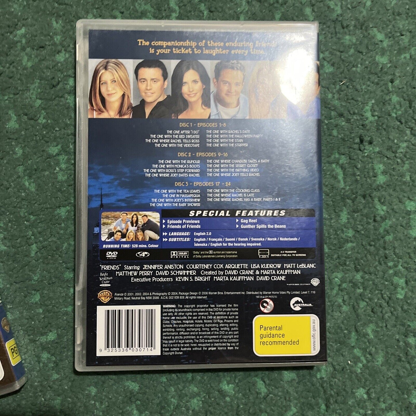 Friends - Complete Season 1,2,3,4,5,6,7,8,9,10 DVD Region 4