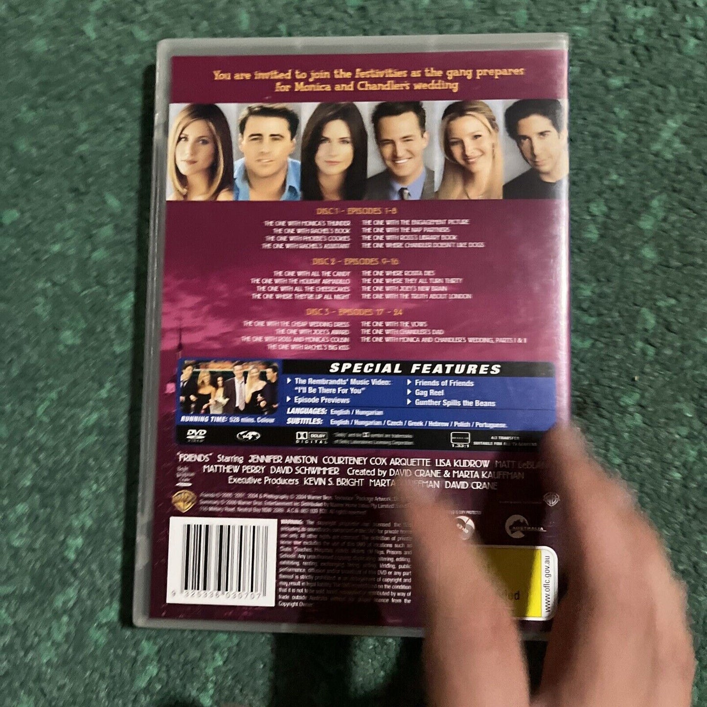 Friends - Complete Season 1,2,3,4,5,6,7,8,9,10 DVD Region 4