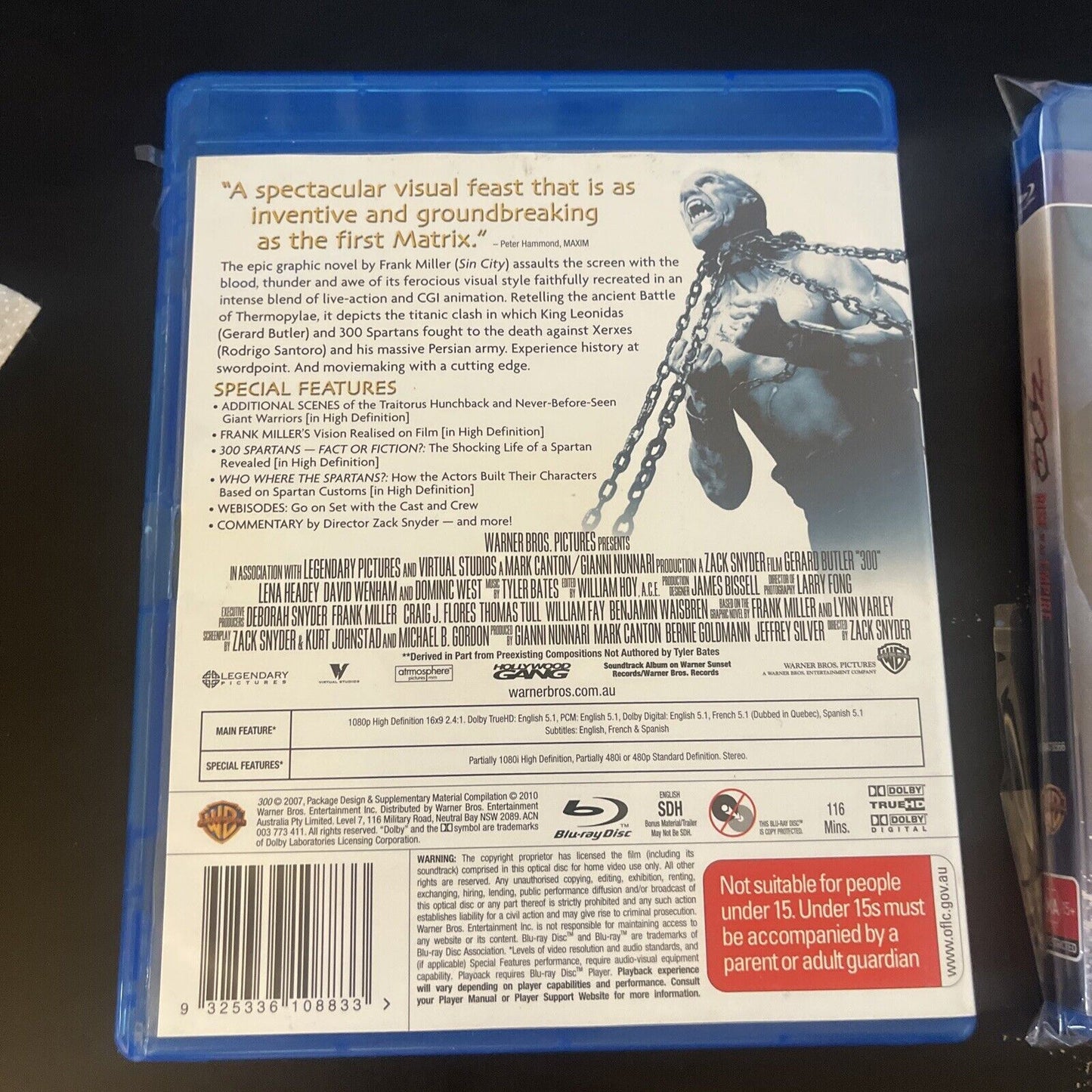 300 & 300 - Rise Of An Empire (Blu-ray, 2014, 2-Disc) Region B