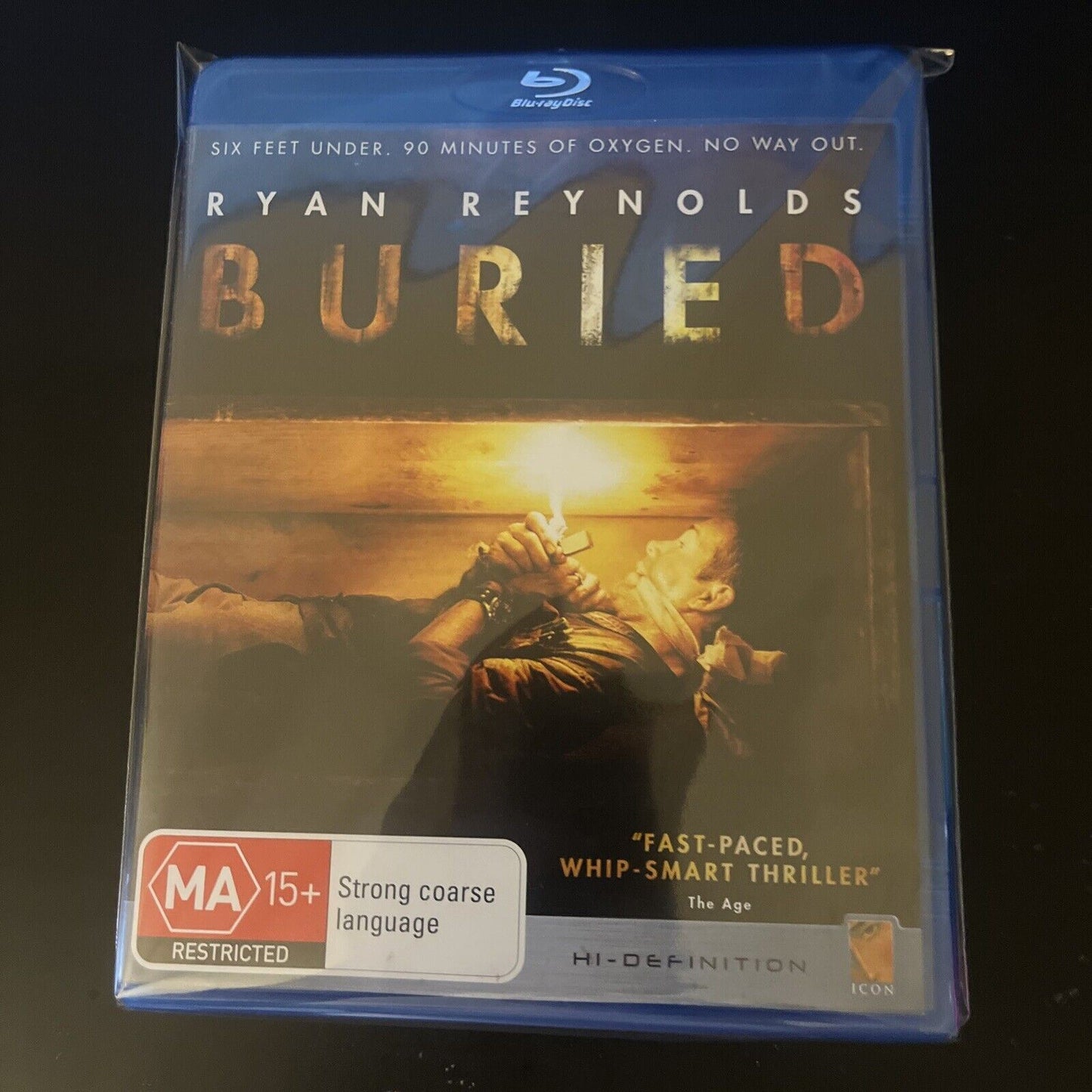 Buried (Blu-ray, 2010) Ryan Reynolds, Jose Luis Garcia Perez NEW Region B