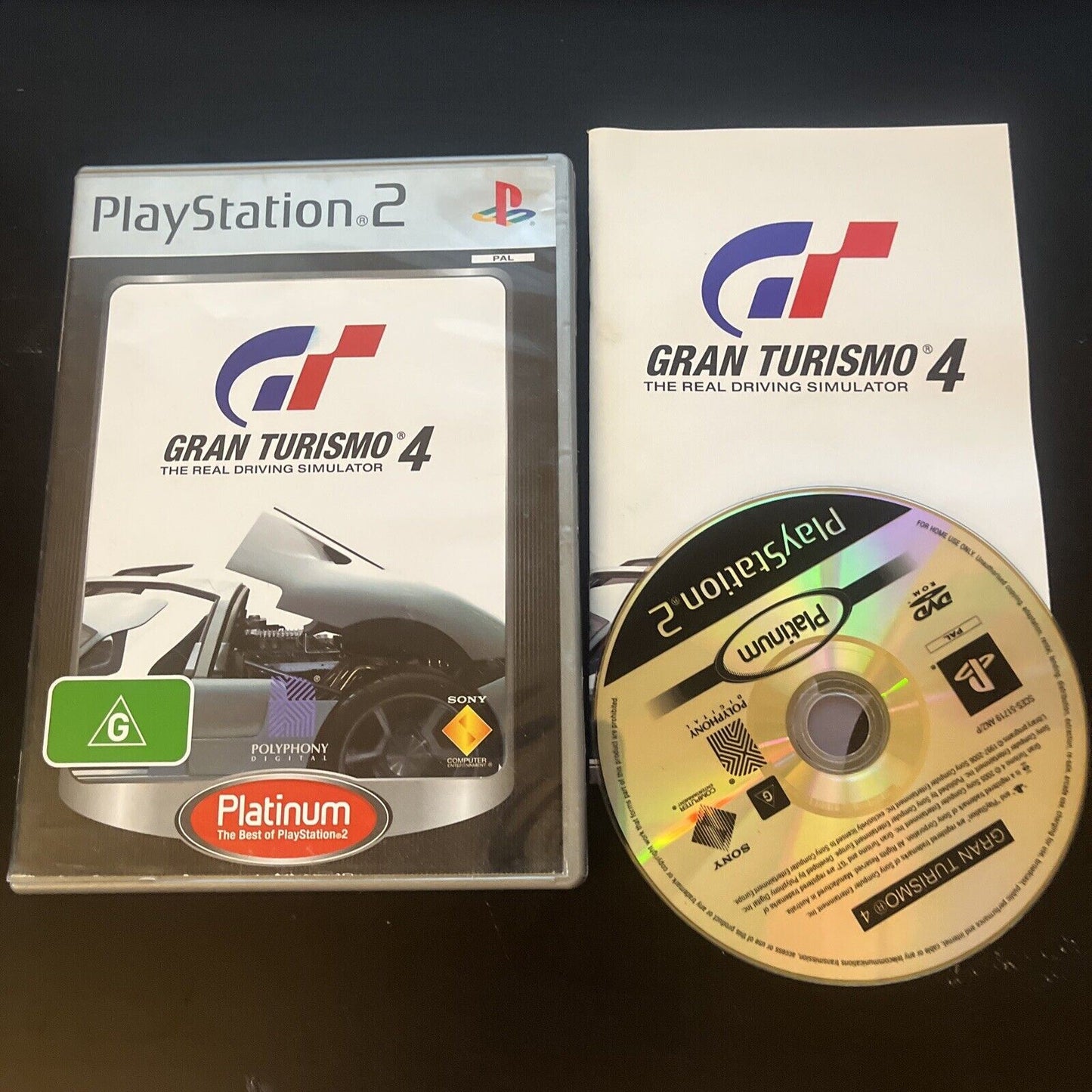 Gran Turismo 4 Sony Playstation 2 PS2 PAL Platinum With Manual