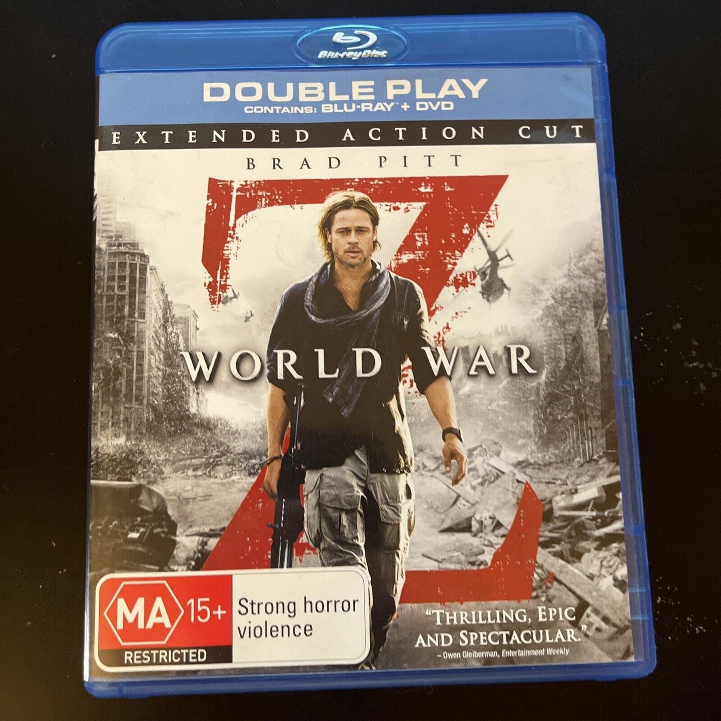 World War Z - Extended Edition (Blu-ray, 2013) Brad Pitt, Mireille Enos Region B