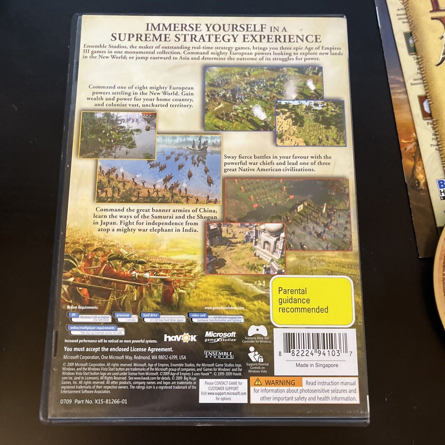 Age Of Empires 3 III Complete Collection War Chiefs Asian Dynasties PC CDROM