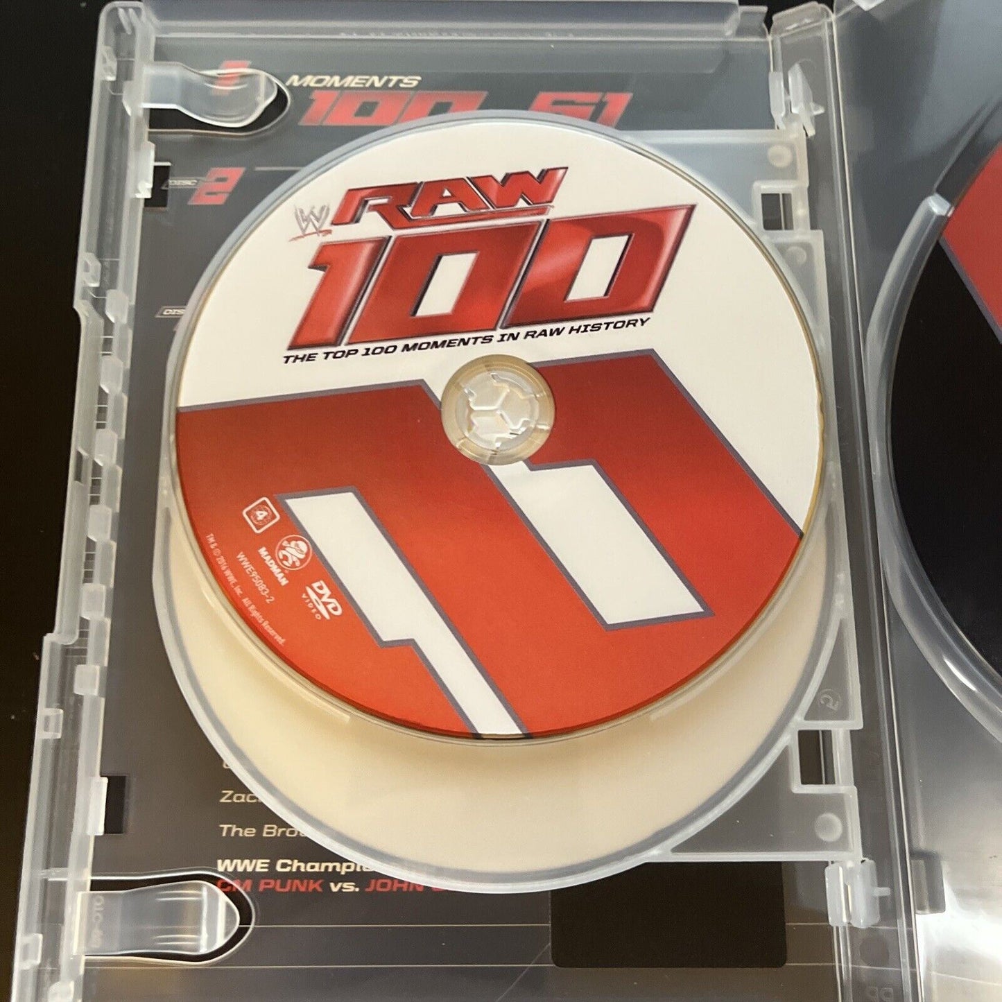 WWE - Raw 100 - Top 100 Moments In RAW History (DVD, 2016, 3-Disc) Region 4