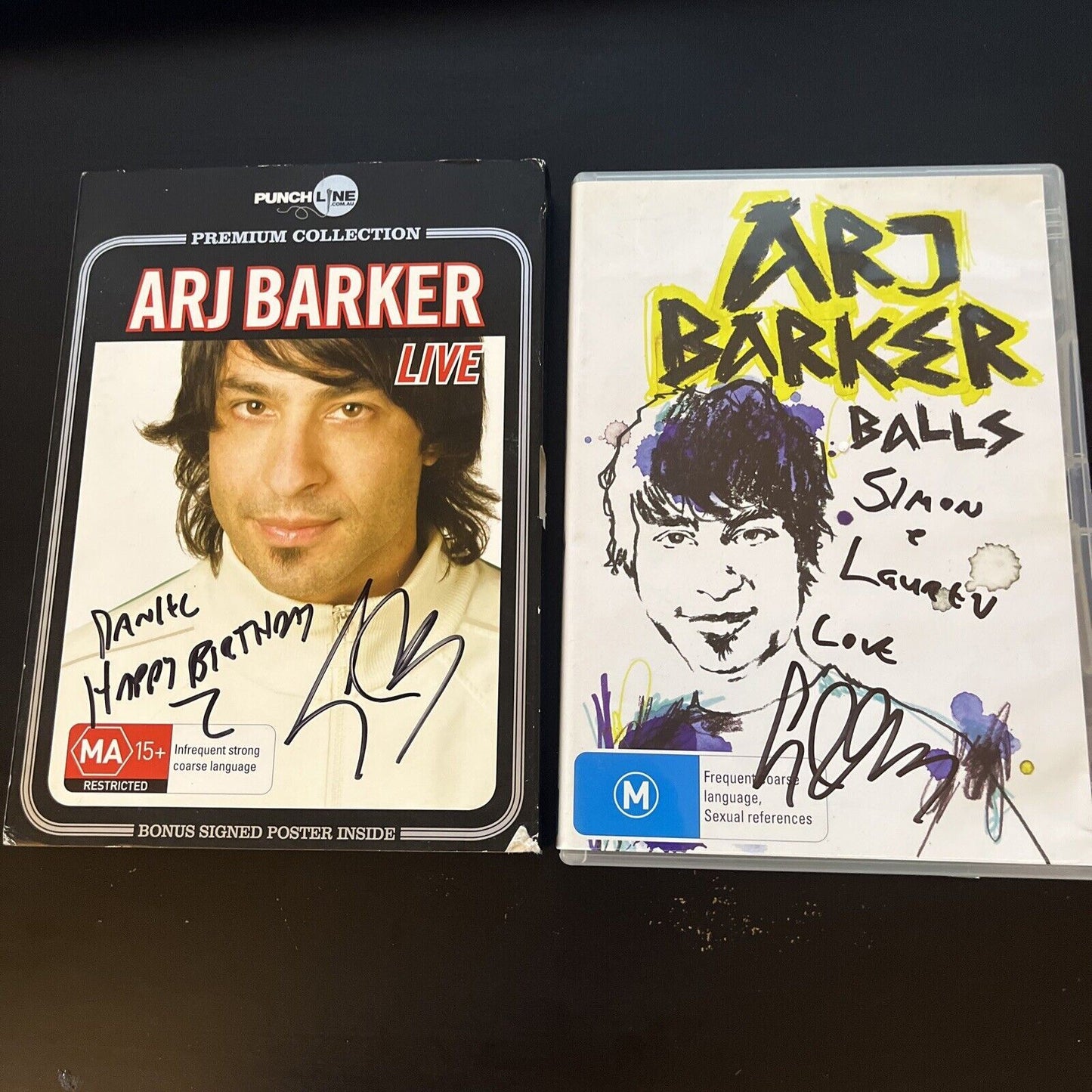 *Autographed Signed* Arj Barker: Balls & Arj Barker Live (DVD) All Regions