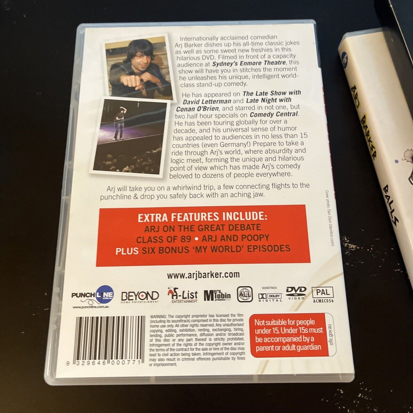 *Autographed Signed* Arj Barker: Balls & Arj Barker Live (DVD) All Regions