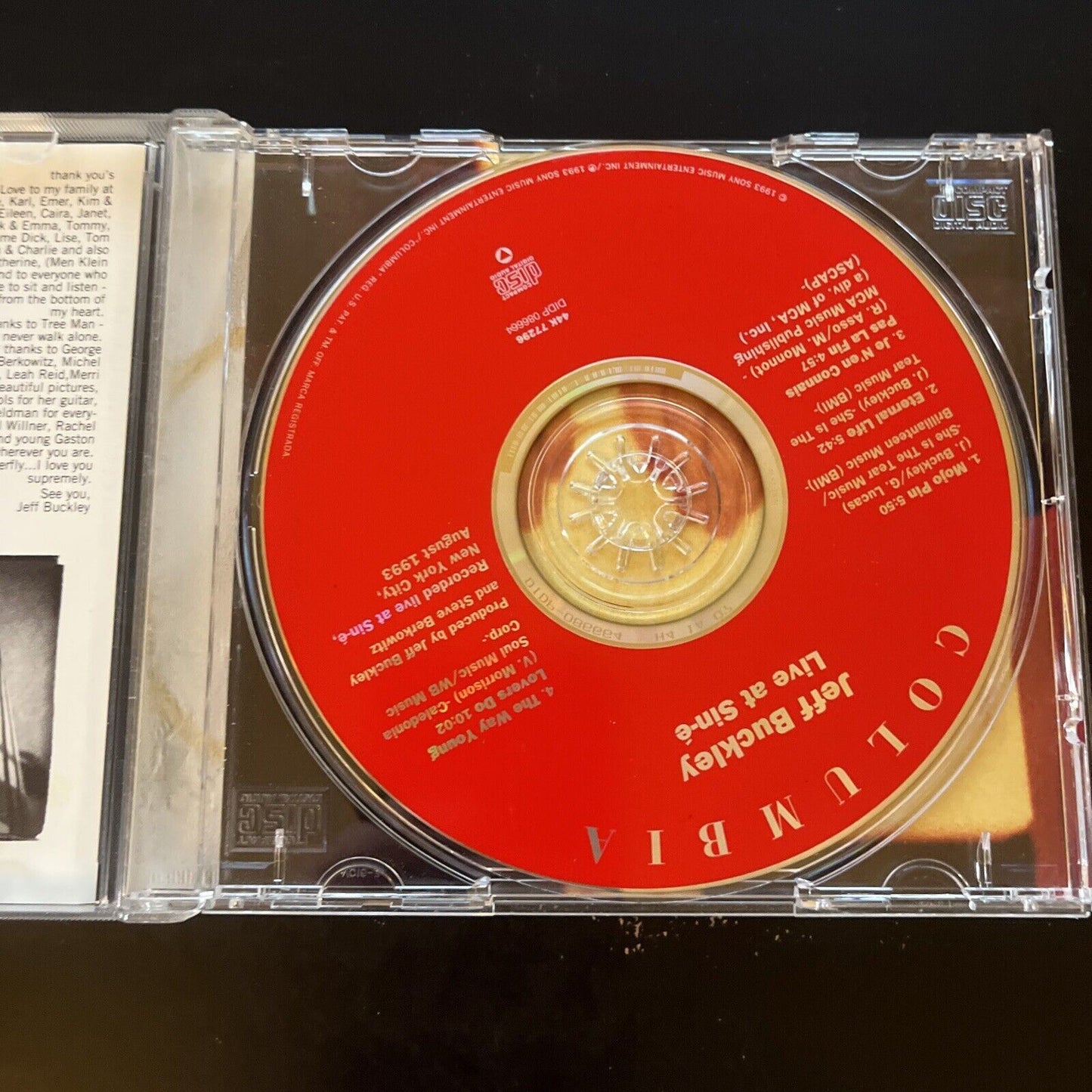 Jeff Buckley - Live at Sin-é (CD, 1993)