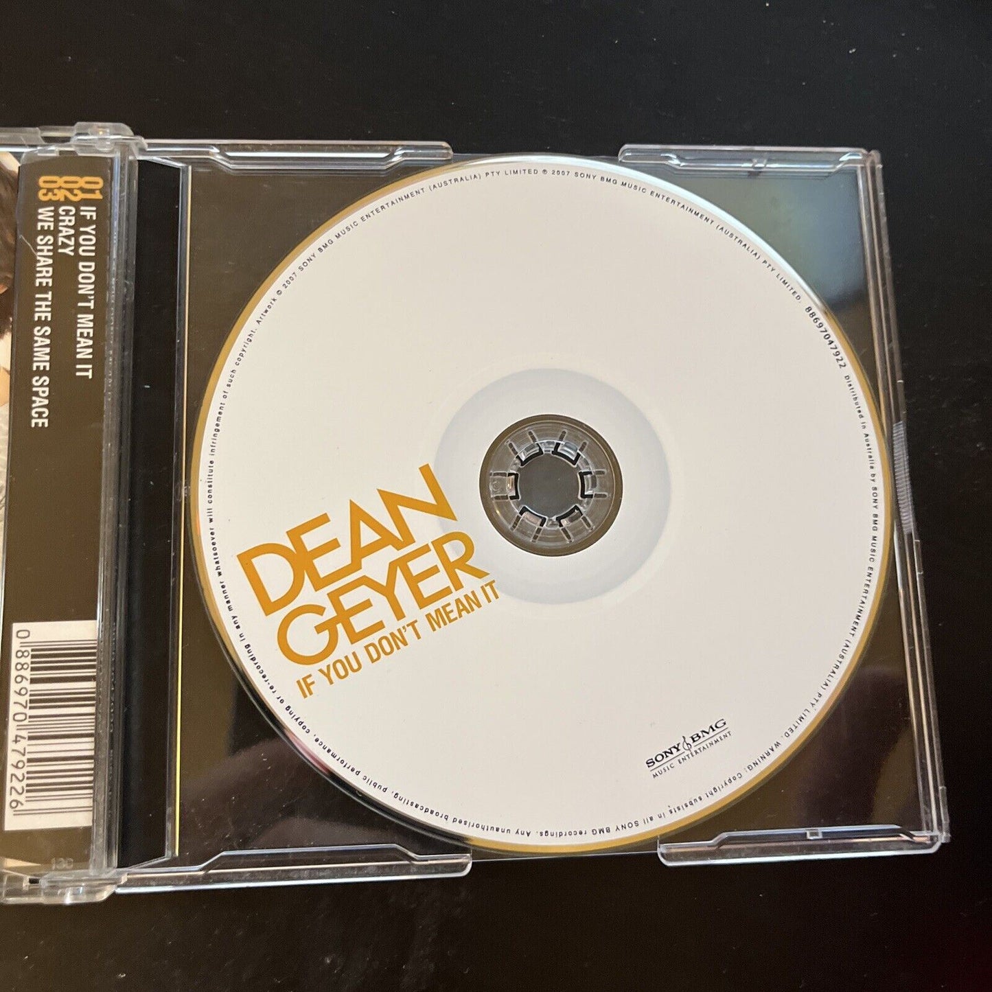 *Autographed Cover* Dean Geyer - If You Don't Mean It (CD, 2007)