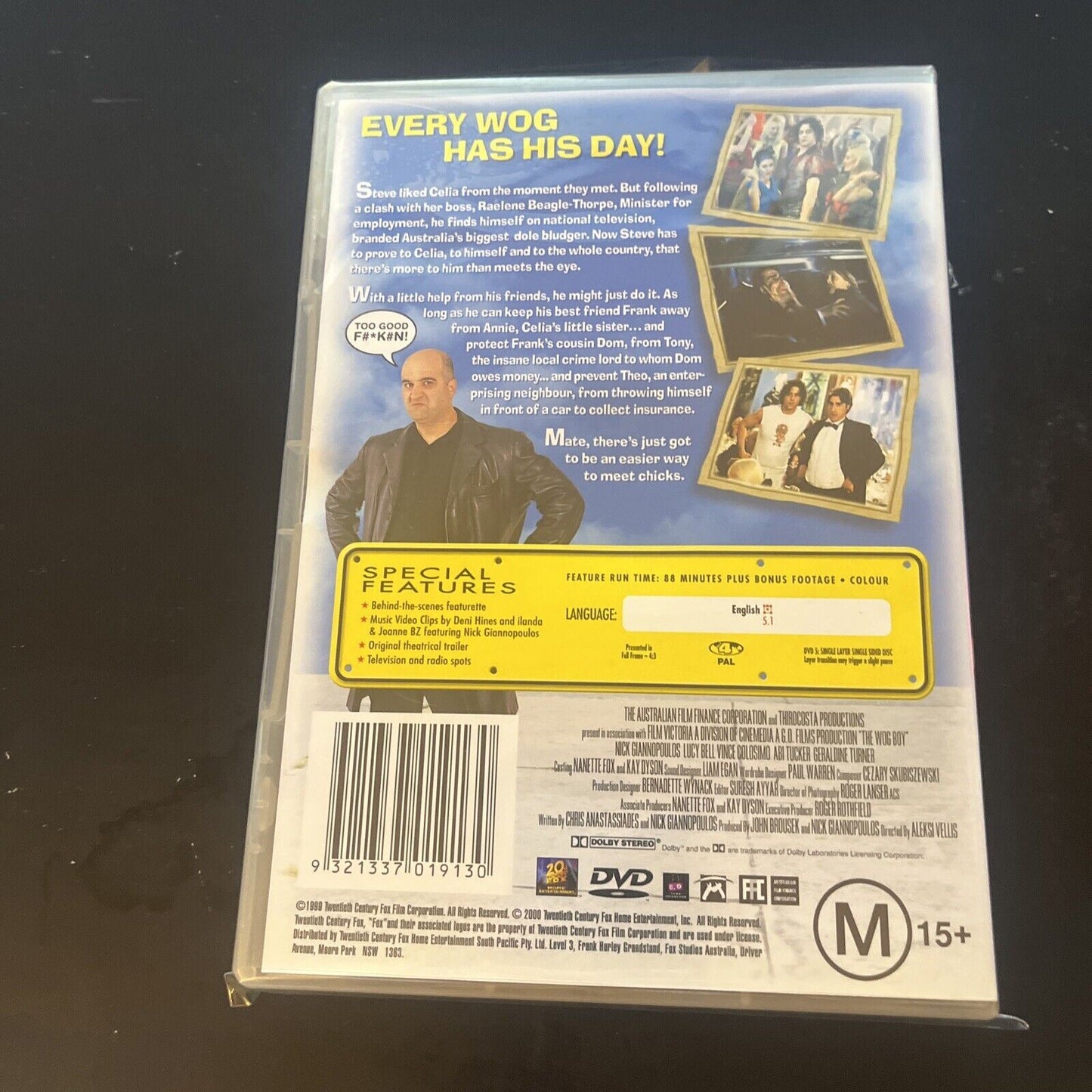 The Wog Boy (Special Edition, DVD, 2000) Nick Giannopoulos, NEW Region 4