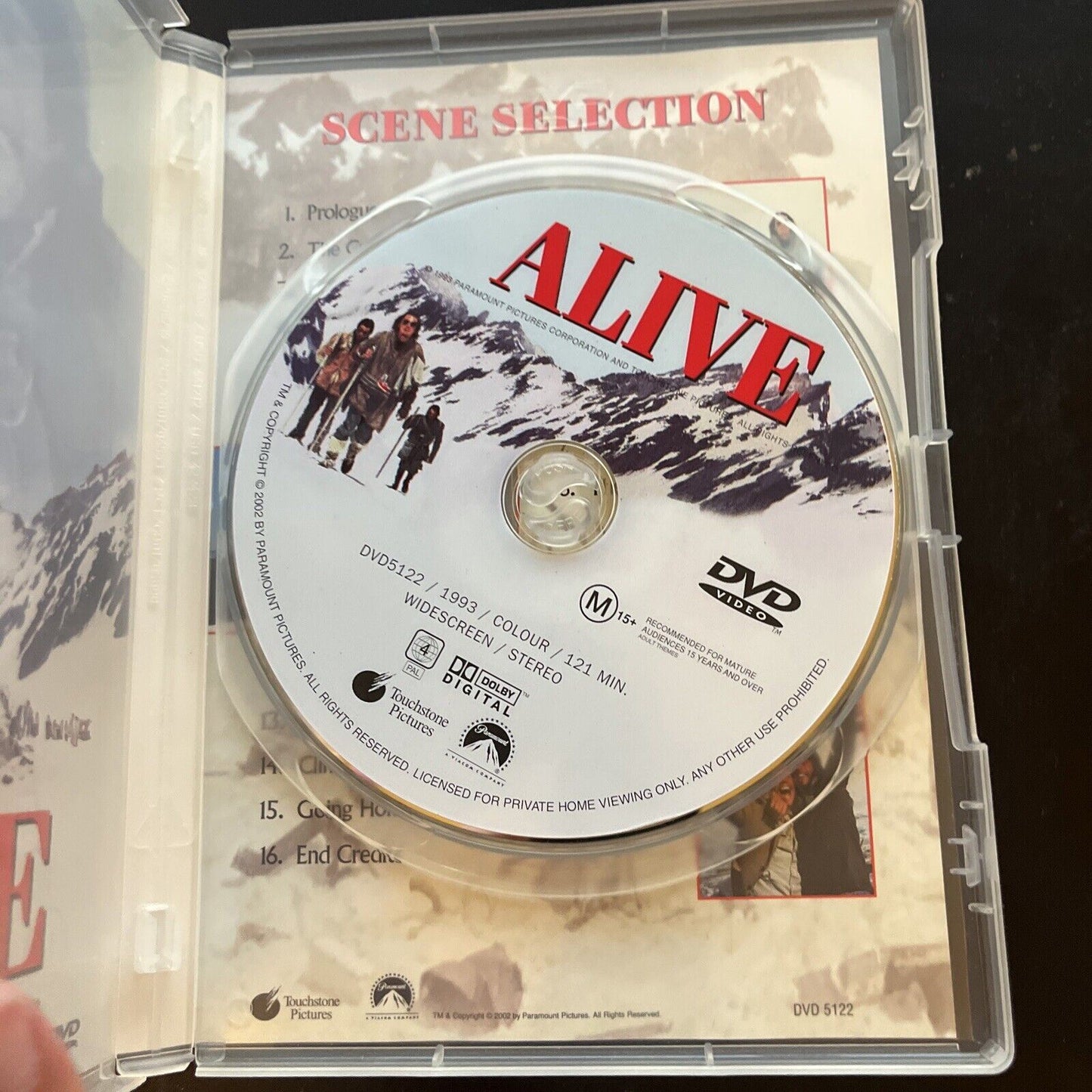 Alive (DVD, 1992) Ethan Hawke, Vincent Spano, Josh Hamilton Region 4