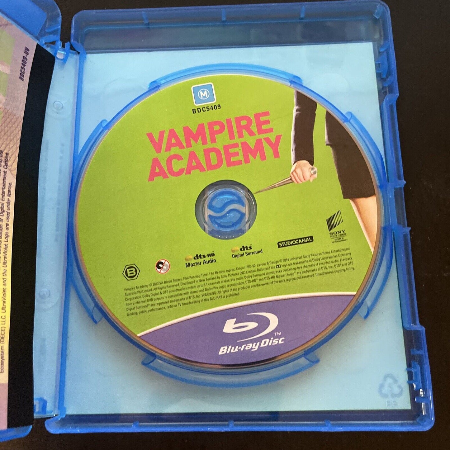 Vampire Academy (Blu-ray, 2014) Zoey Deutch, Lucy Fry, Danila Kozlovsky Region B