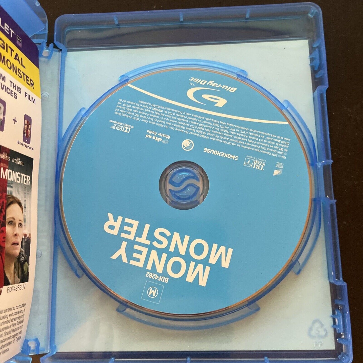 Money Monster (Blu-ray, 2016) George Clooney, Julia Roberts, All Regions