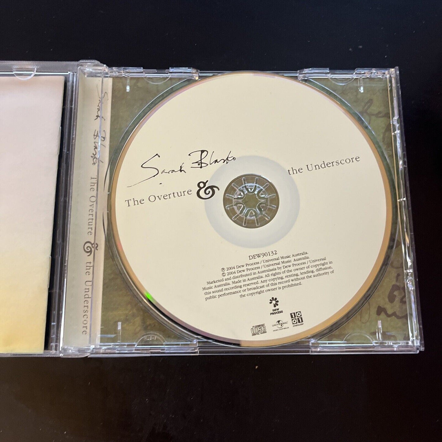 Sarah Blasko - Overture & The Underscore (CD, 2005)