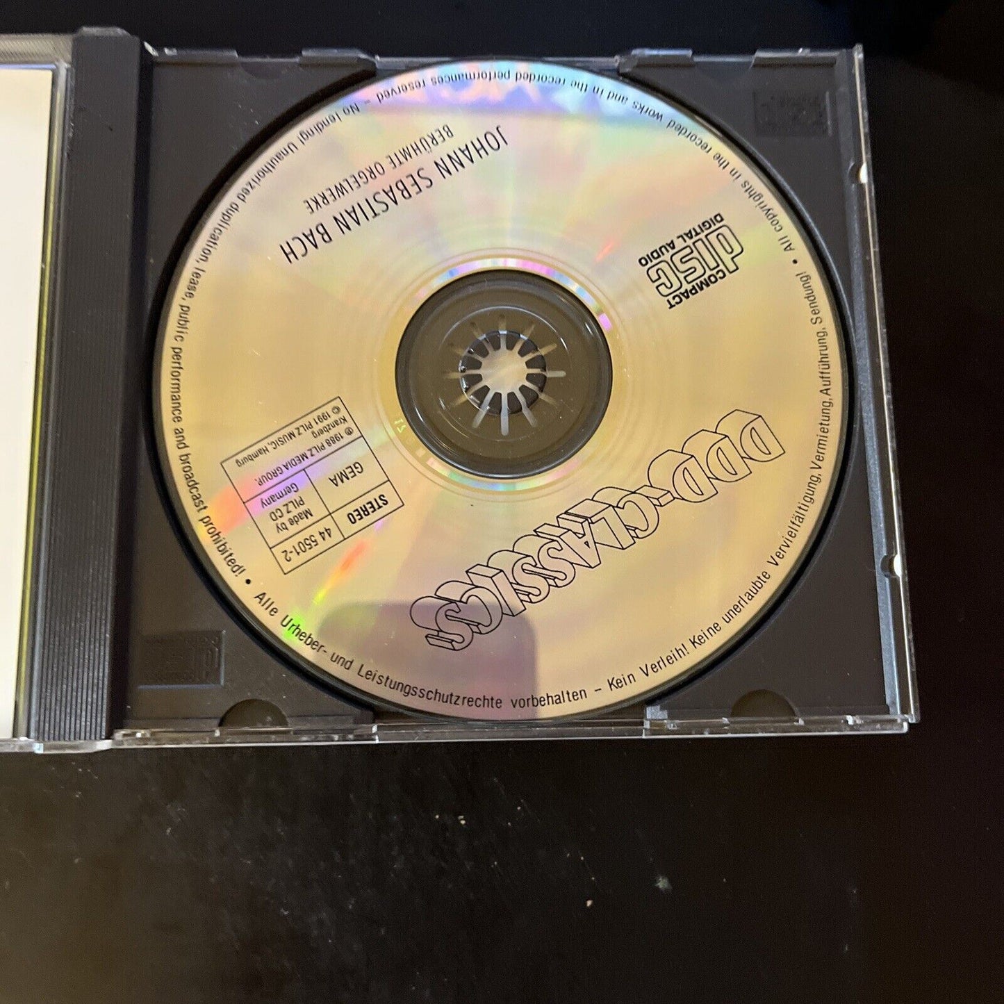 Johann Sebastian Bach Berühmte Orgelwerke CD Composer Miklos Spanyi Organ