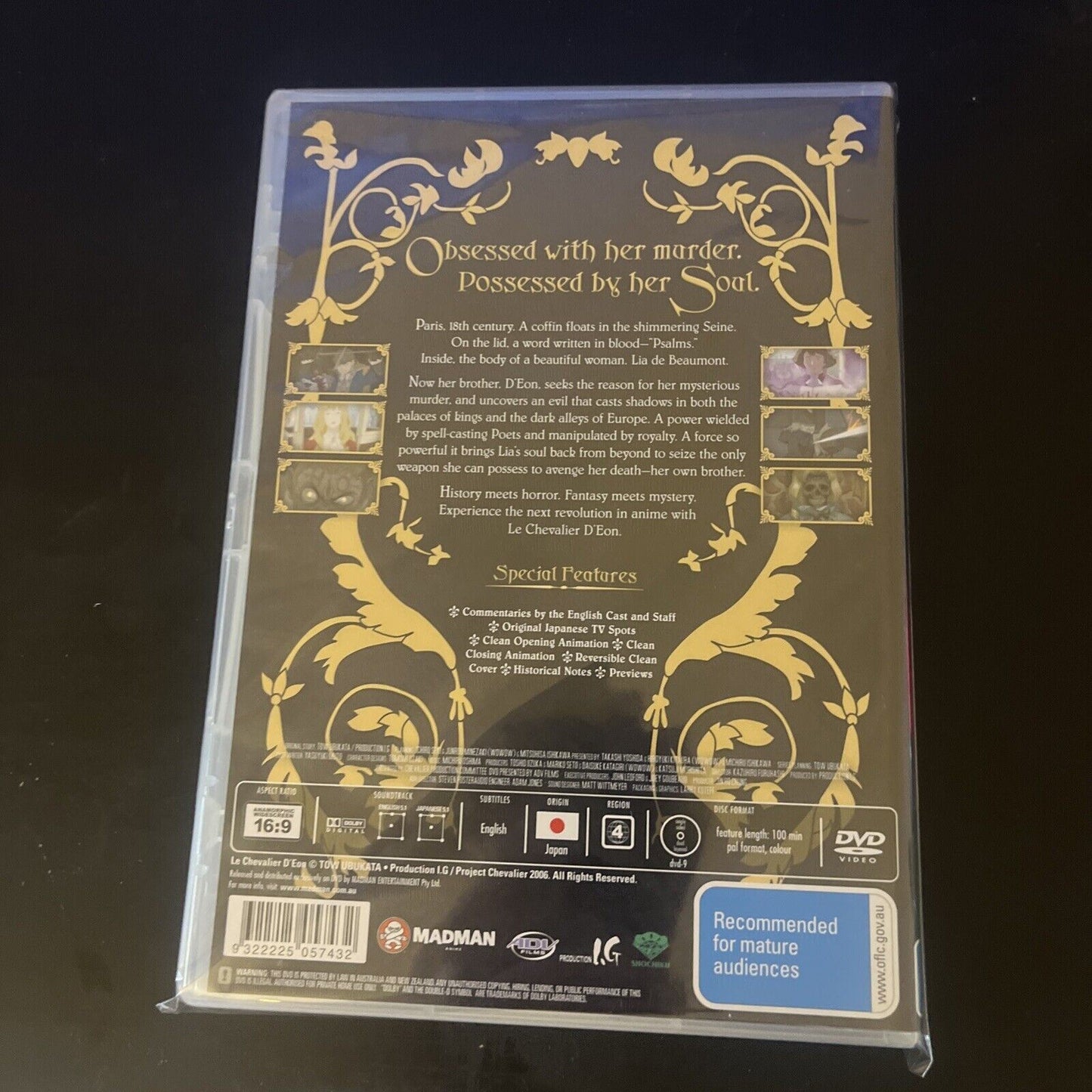 Le Chevalier D'Eon - Psalm Of Vengeance : Vol 1 (DVD, 2006) NEW Region 4