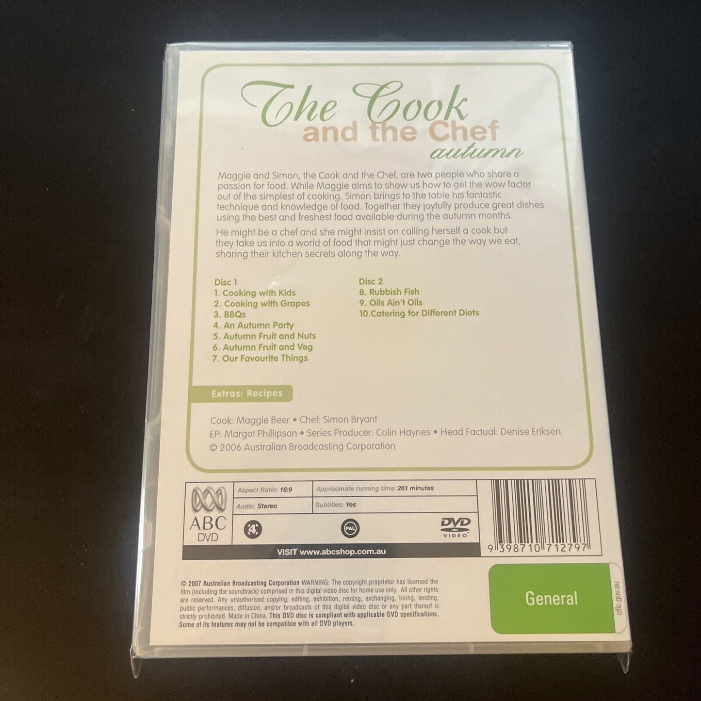 The Cook And The Chef - Autumn (DVD, 2006) Maggie Beer, NEW Region 4