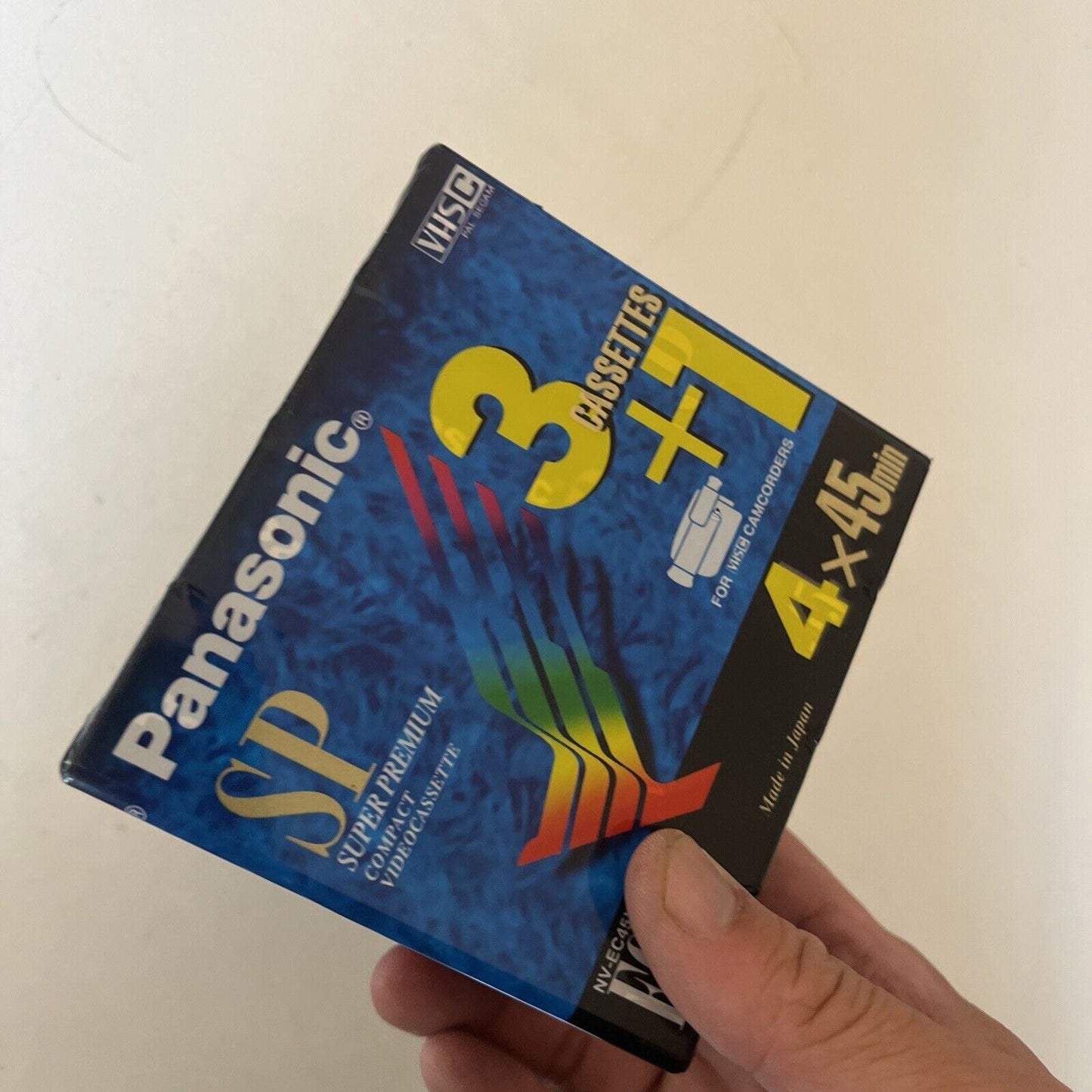 *New Sealed* 4x VHS-C Panasonic Super Premium SP EC-45 PAL/SECAM